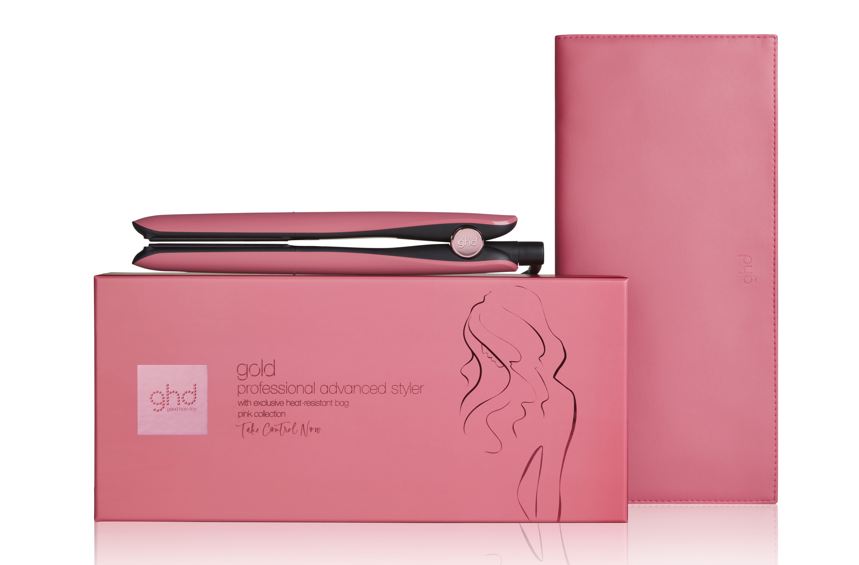 GHD Gold Hair Straightener in Rose Pink