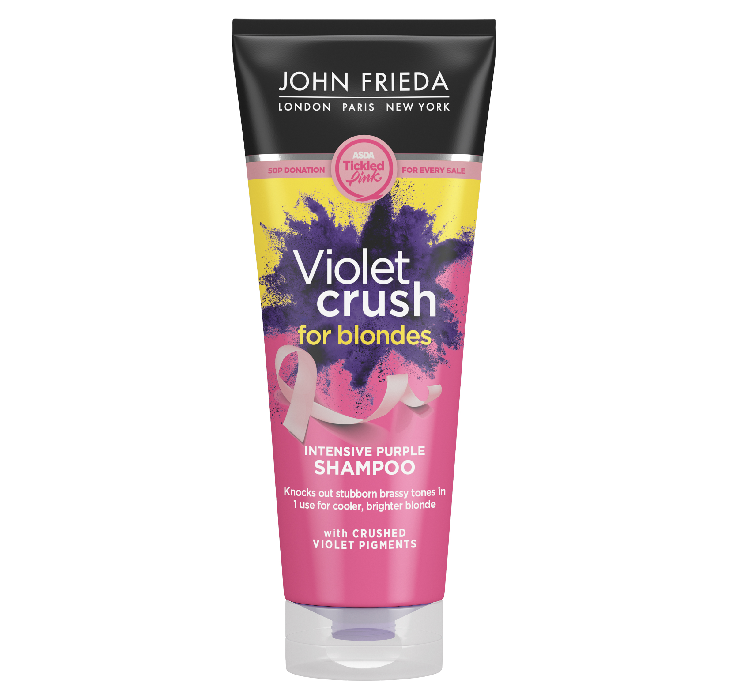 John frieda violet crush for blondes intensive shampoo tickled pink limited edition