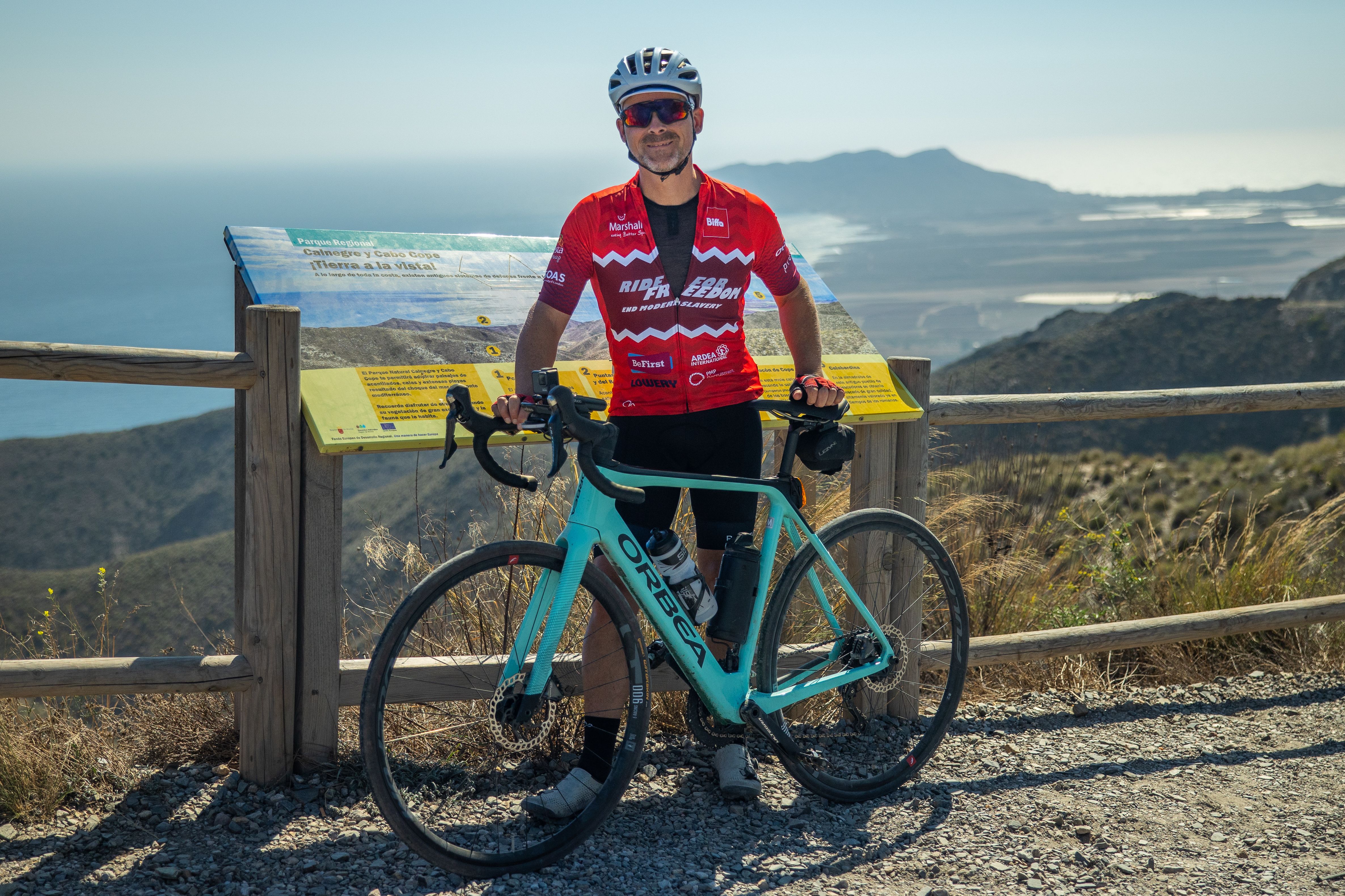 Mr Miller at the Cabo de Gata Natural Park.