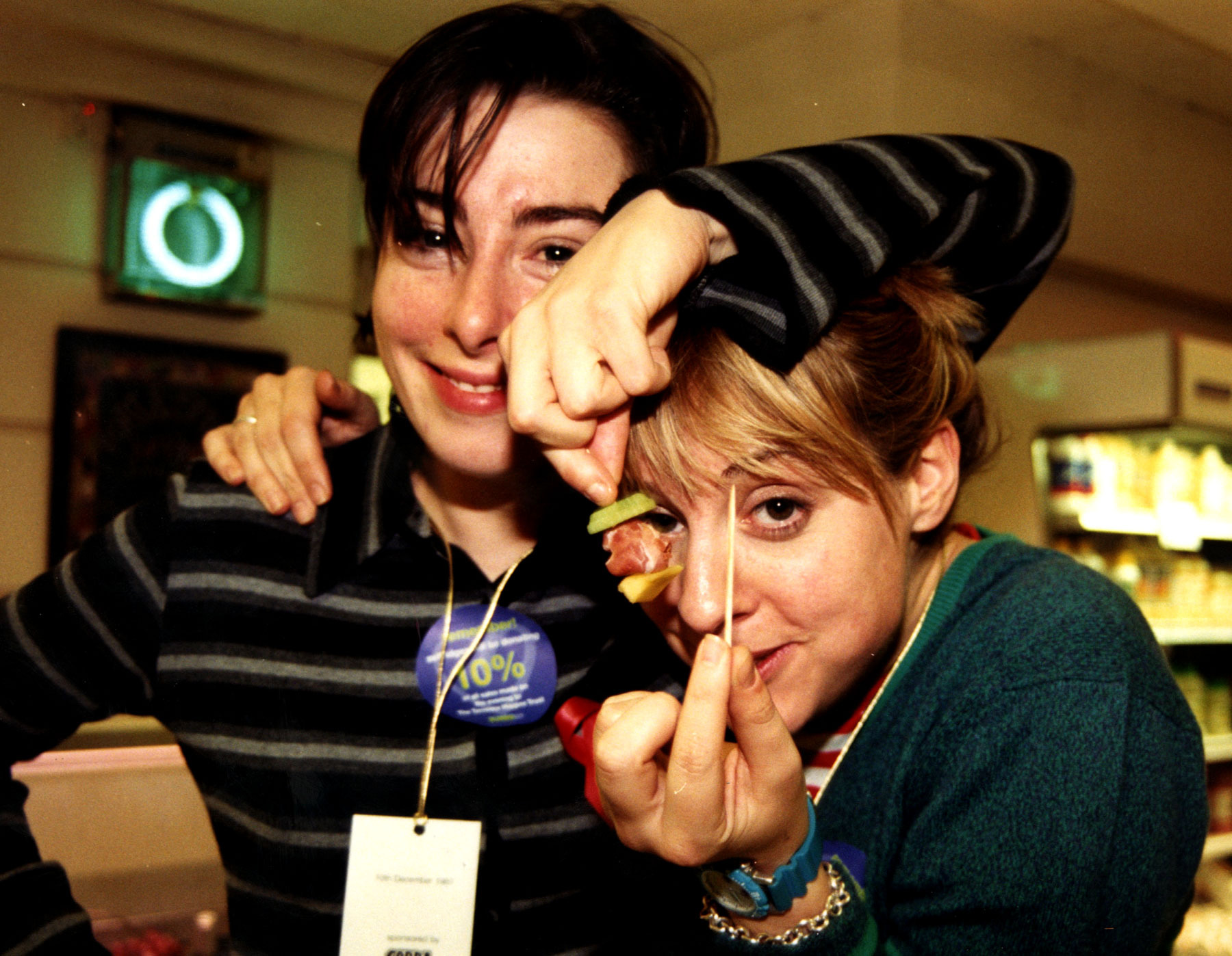 Sue Perkins and Mel Giedroyc in the early days of their comedy career 