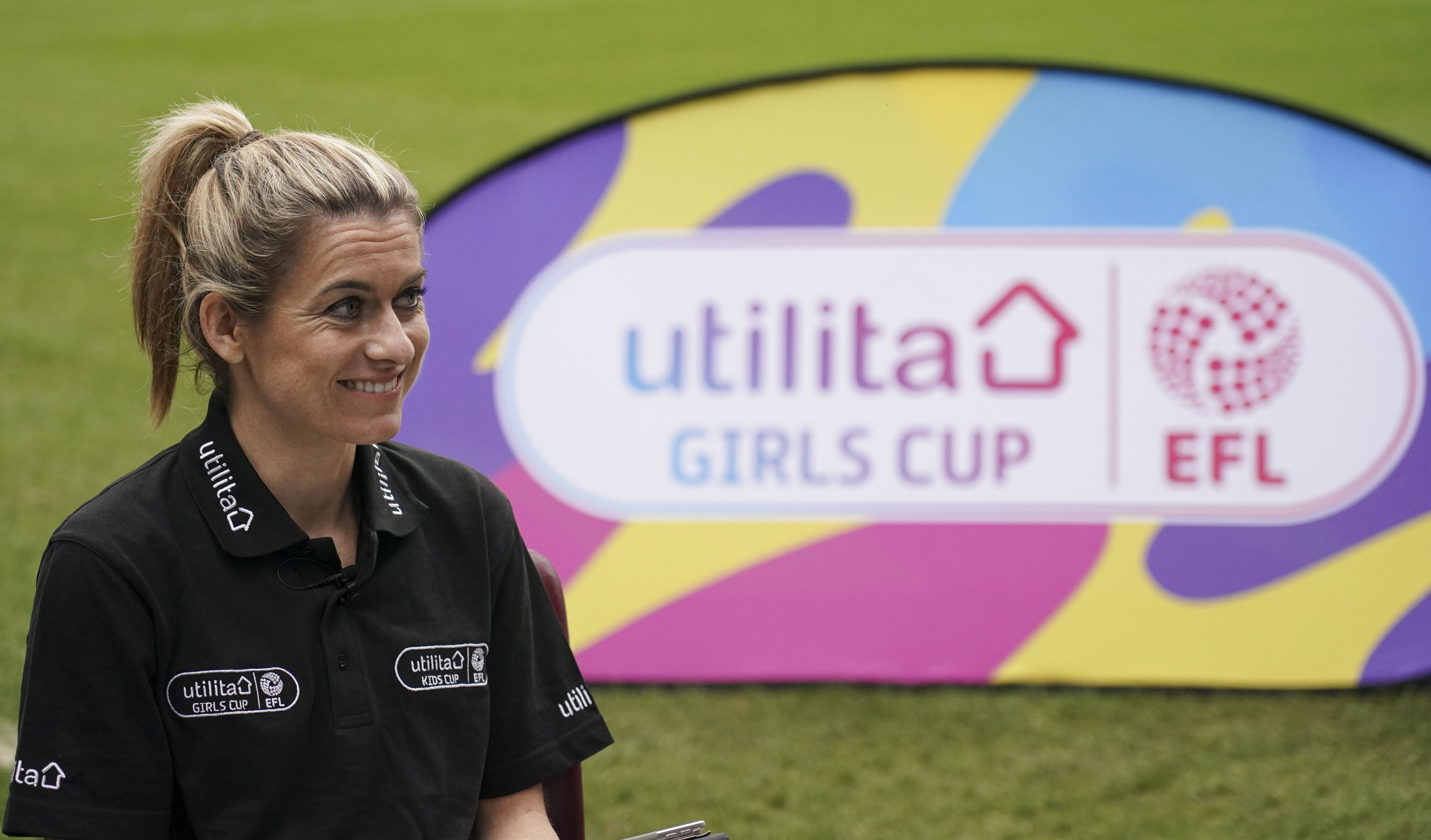 Former England international Karen Carney helped to launch the Utilita Kids and Girls Cup with the children from Ealdham Primary School last week. 