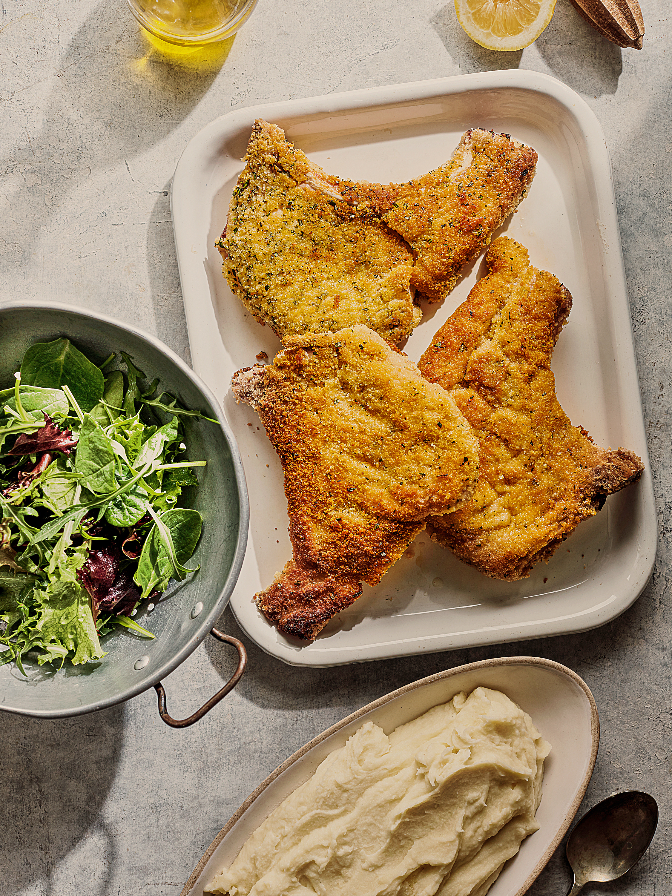 Pork Milanese from Gino's Italian Family Adventure: Easy Recipes the Whole Family will Love by Gino D'Acampo (published by Bloomsbury) (Haarala Hamilton/PA)