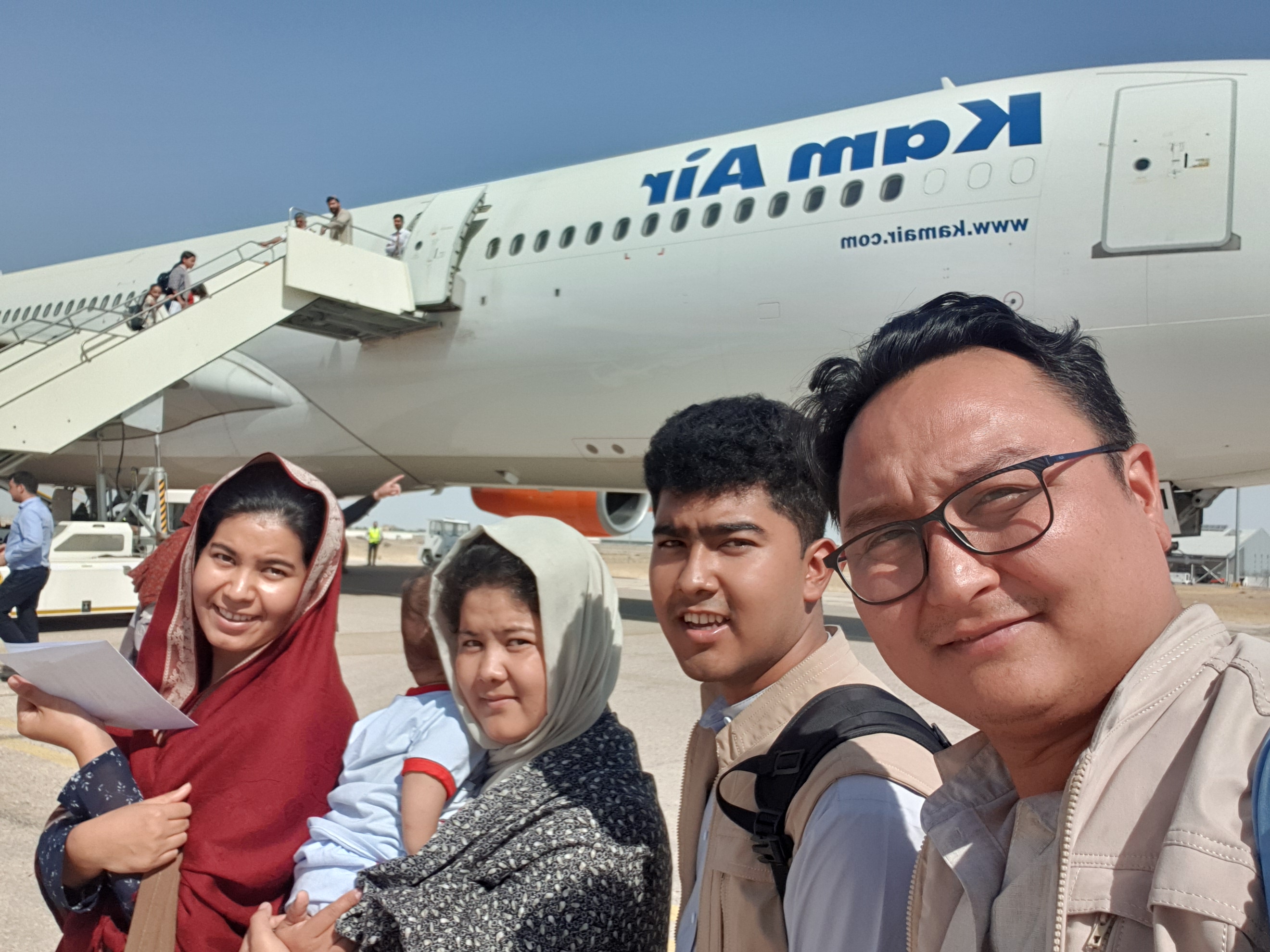 Frishta and her family leaving Afghanistan 