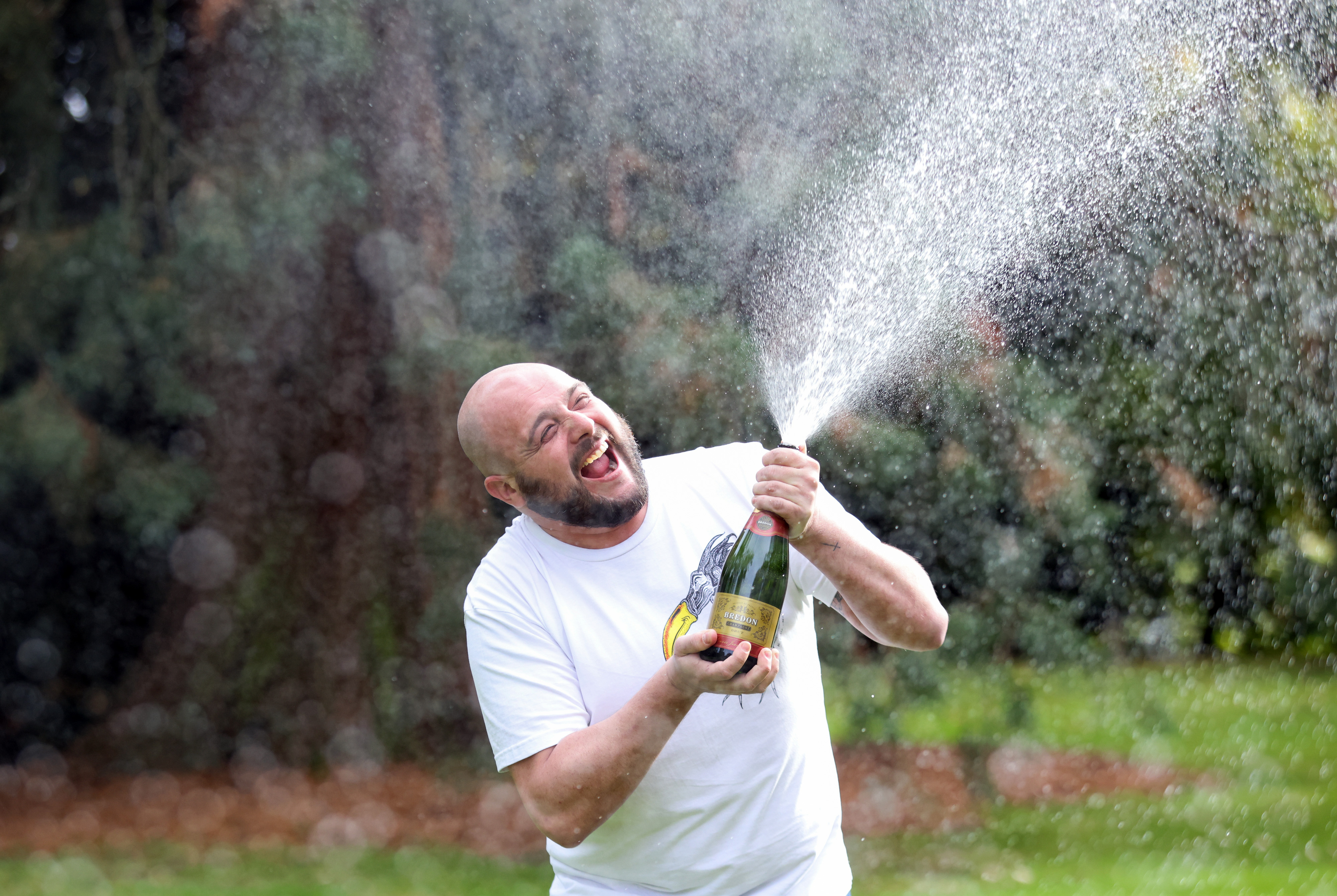 Plumber Sean Irwin bought his winning scratch card at a newsagents in Brentwood in Essex. (National Lottery/ PA)