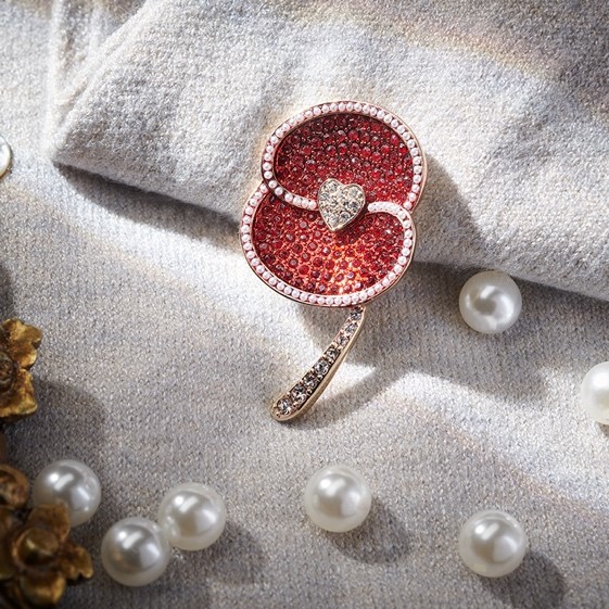 The brooch has been released in time for the Royal British Legion's centennial anniversary and Remembrance Day