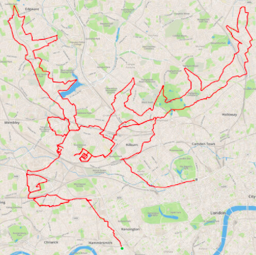 Mr Hoyte's 79-mile portrait of a reindeer (Anthony Hoyte)