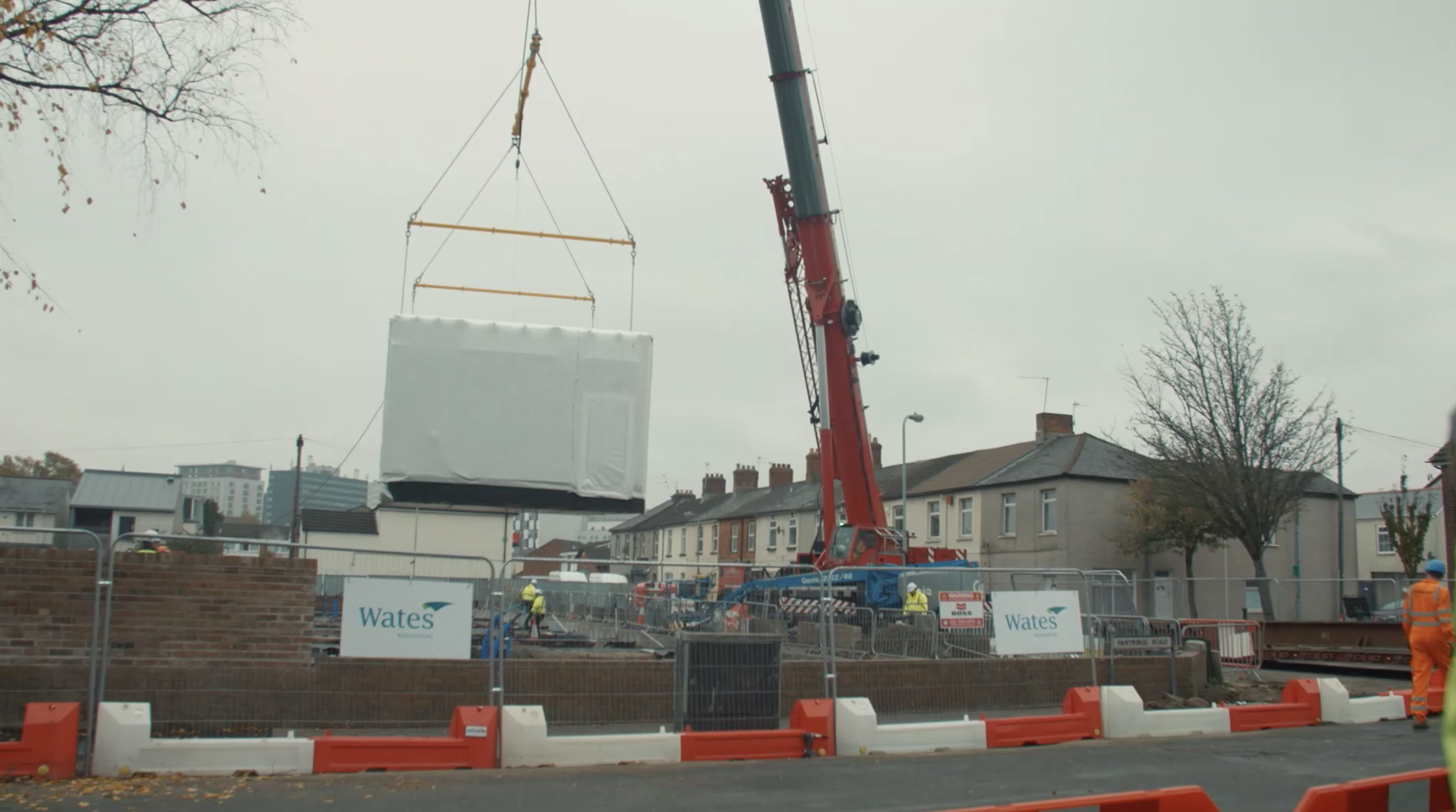 The modular homes will be ready in five weeks for residents.