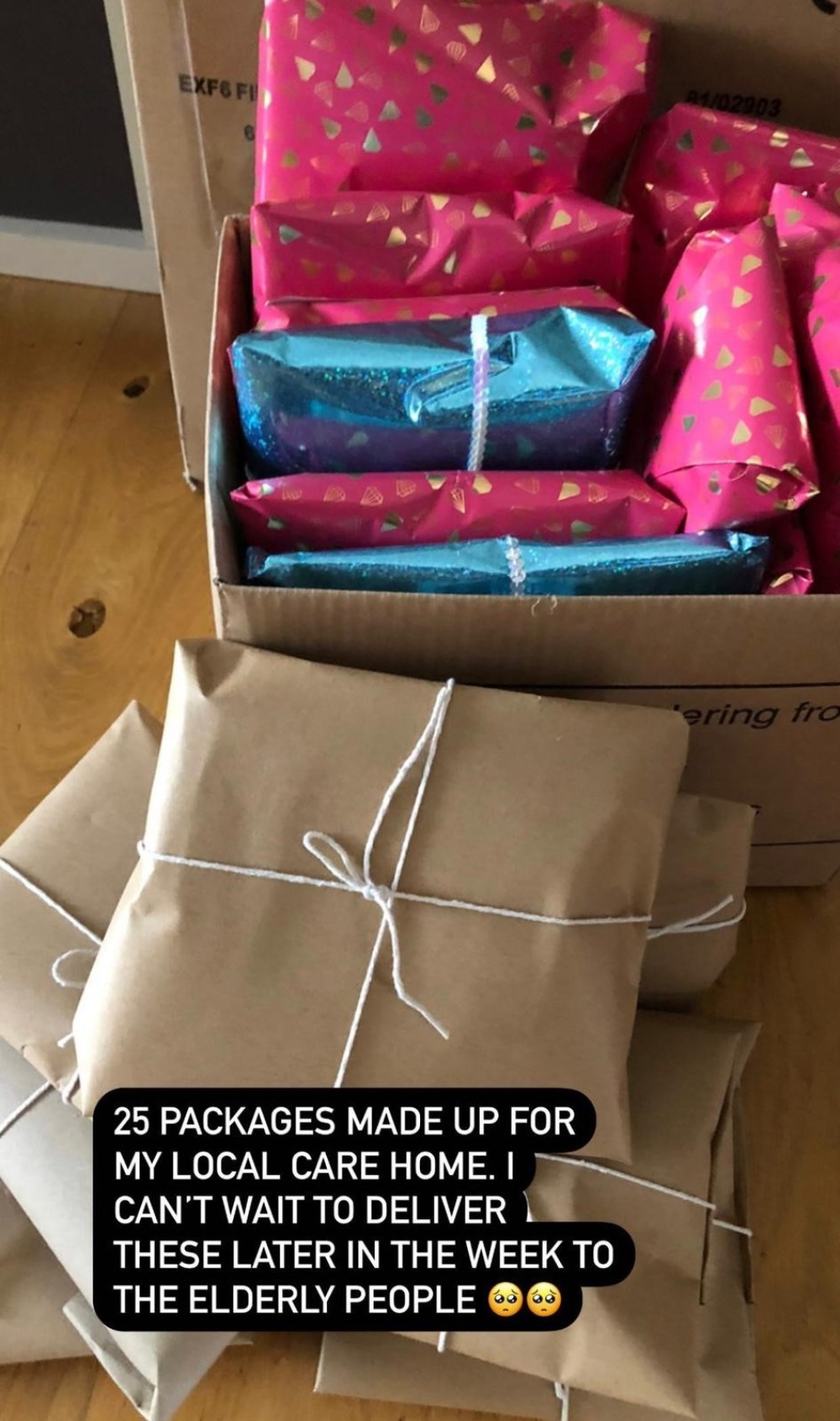 Wrapped packages of Ms Rose's that she posted (Alice Rose)