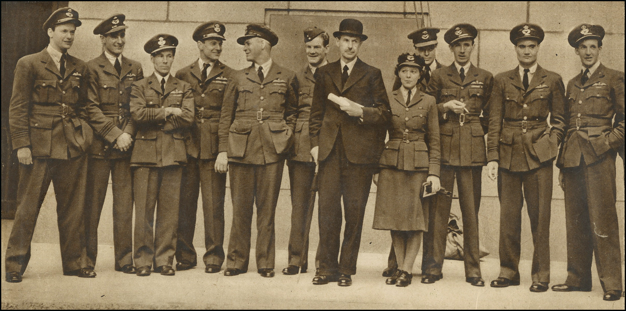 Bartley (far left) survived the Battle of Britain and was one of the pilots praised by Air Chief Marshall Sir Hugh Dowding (Dix Noonan Webb/PA).