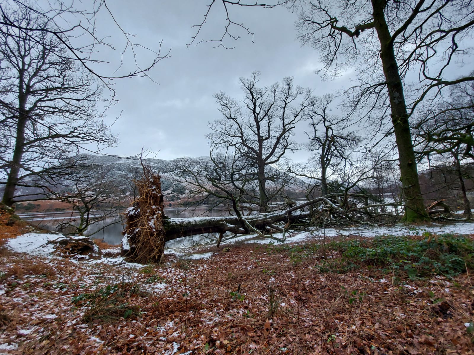 Damage at Ullswater, Lake District (National Trust/PA)