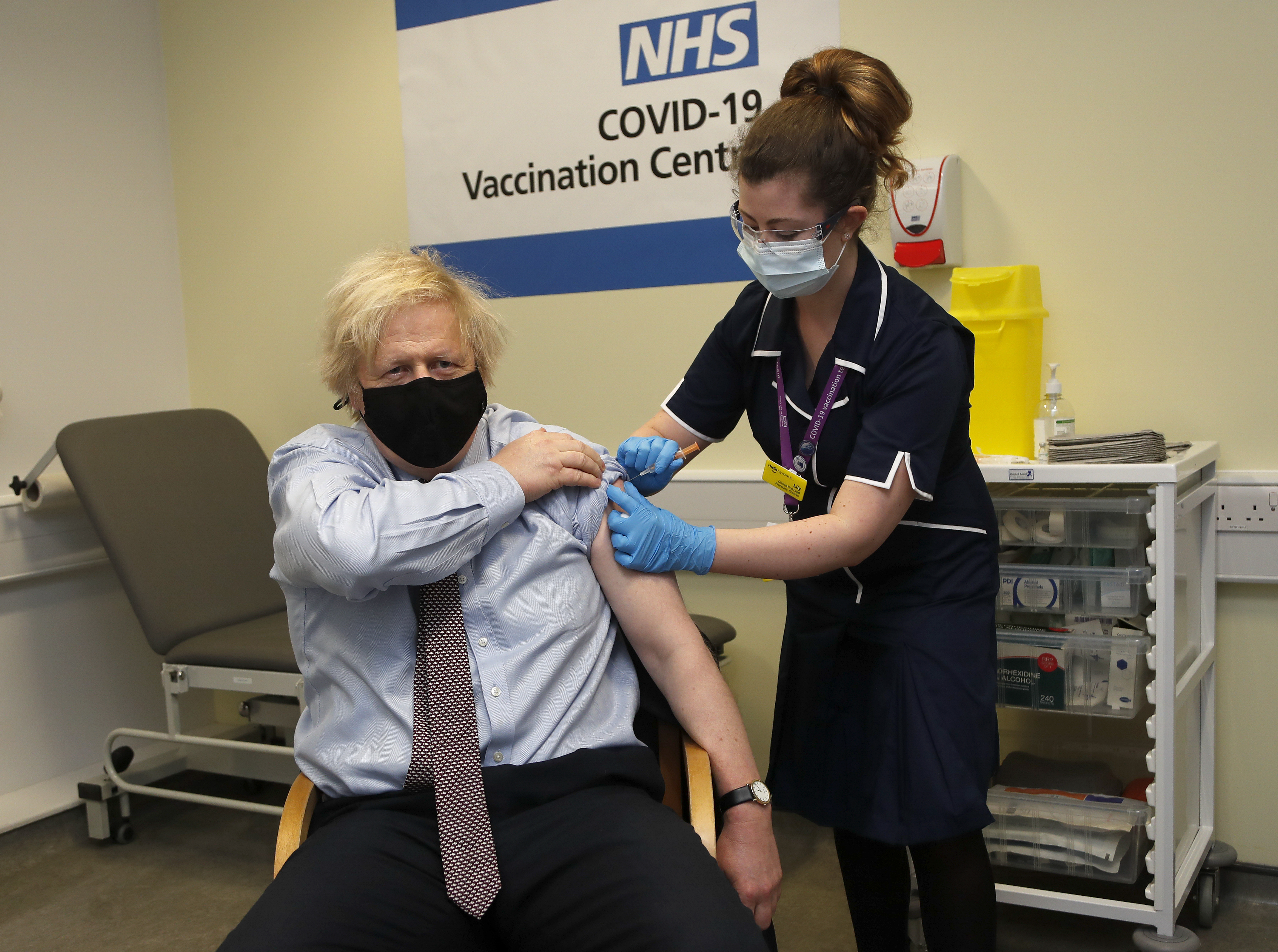 Boris Johnson vaccinated