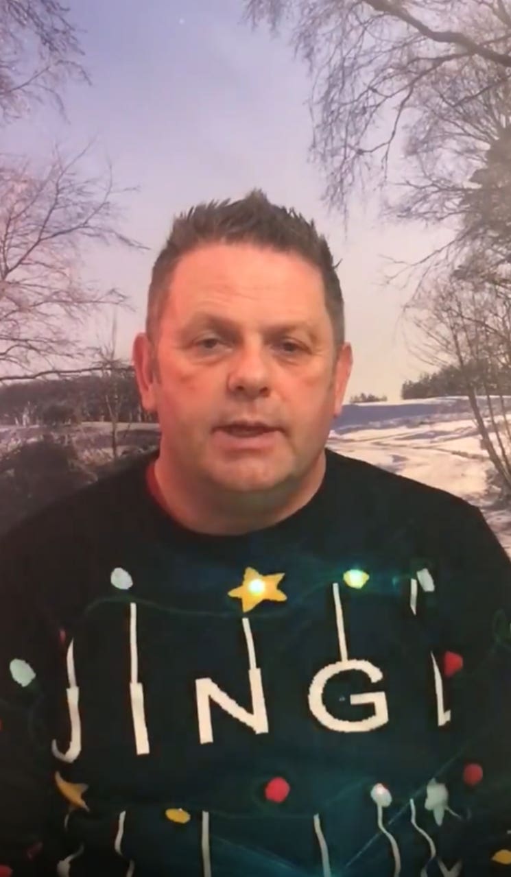 NHS chief’s flashing Christmas jumpers brighten Covid updates Express