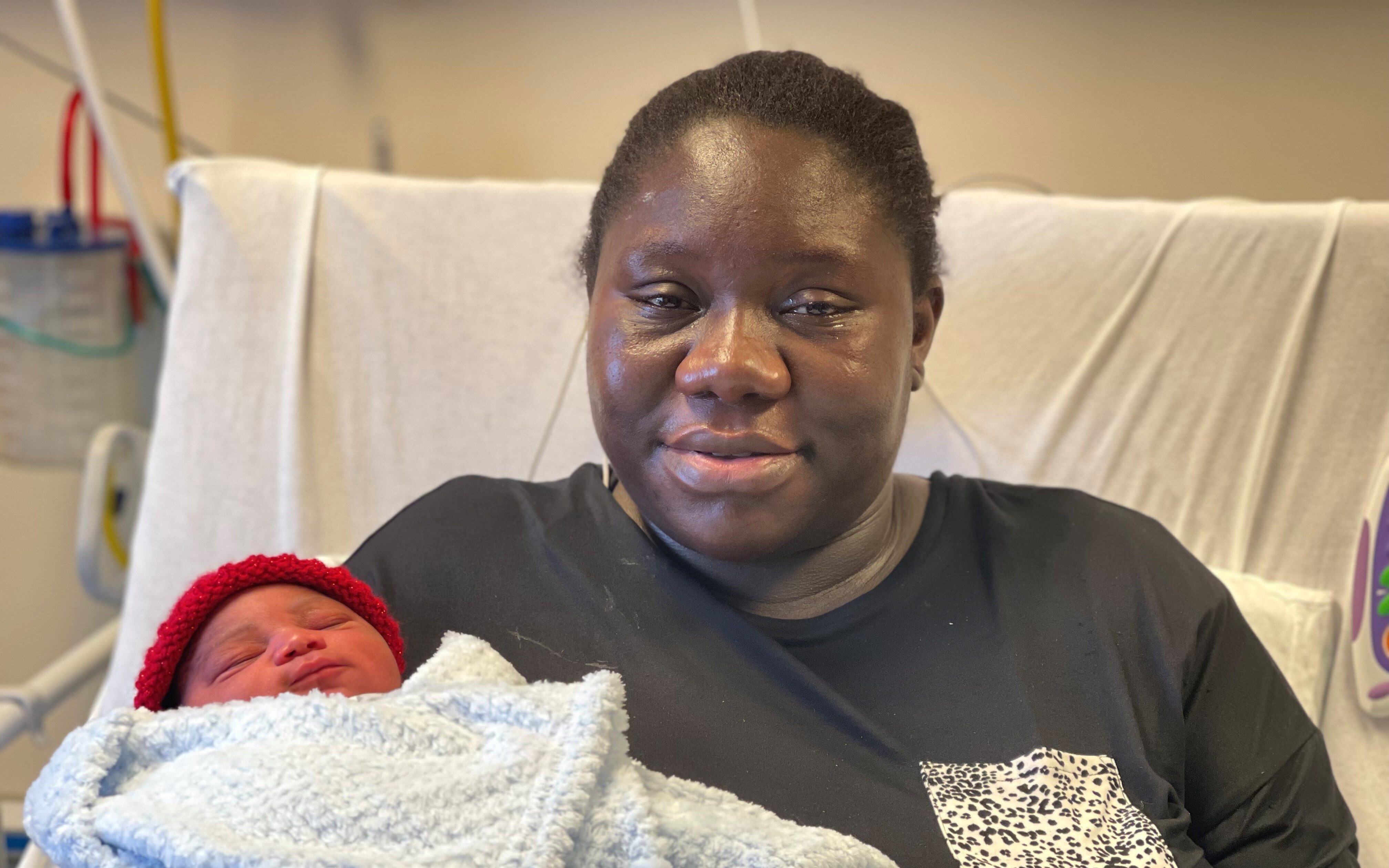 Elohu Egwowa and Baby Otame