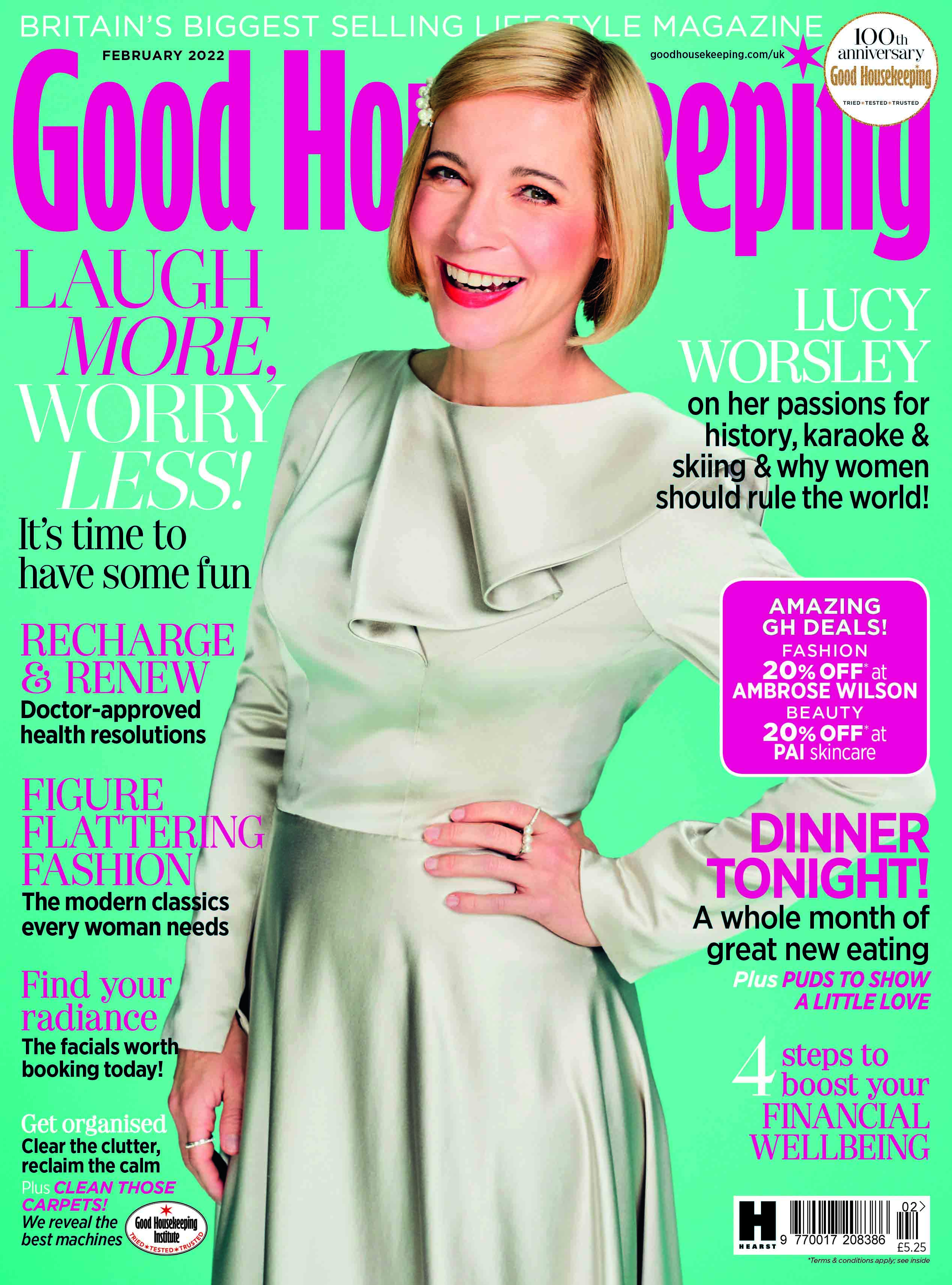 Lucy Worsley smiling with her hand on her hip.