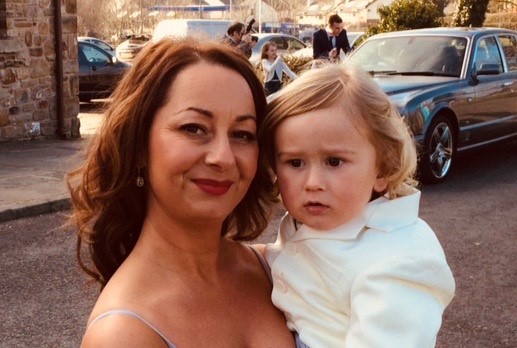 Kerrie Rimmer with her son Max