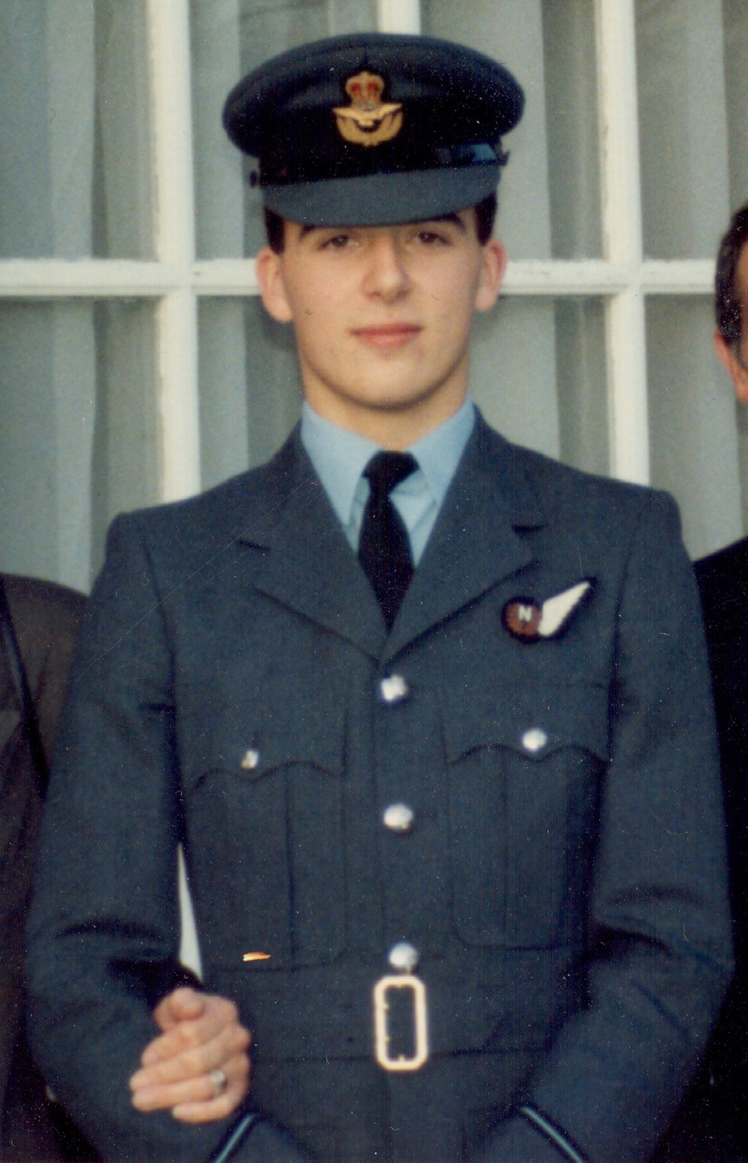 Kevin Bazeley during his graduation as an RAF navigator in 1989 (Kevin Bazeley family handout/PA).