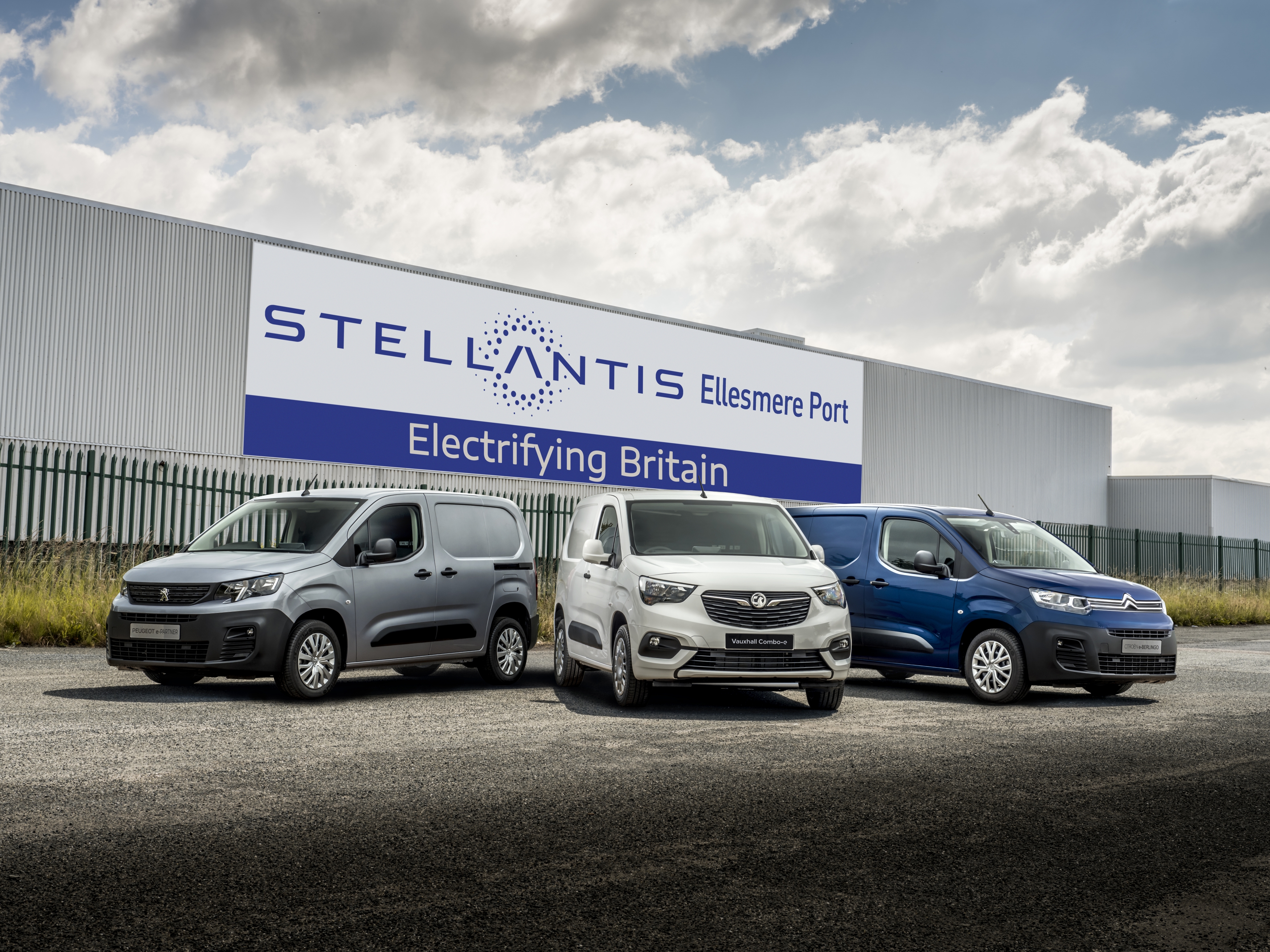Ellesmere Port Stellantis Trio of new electric vans