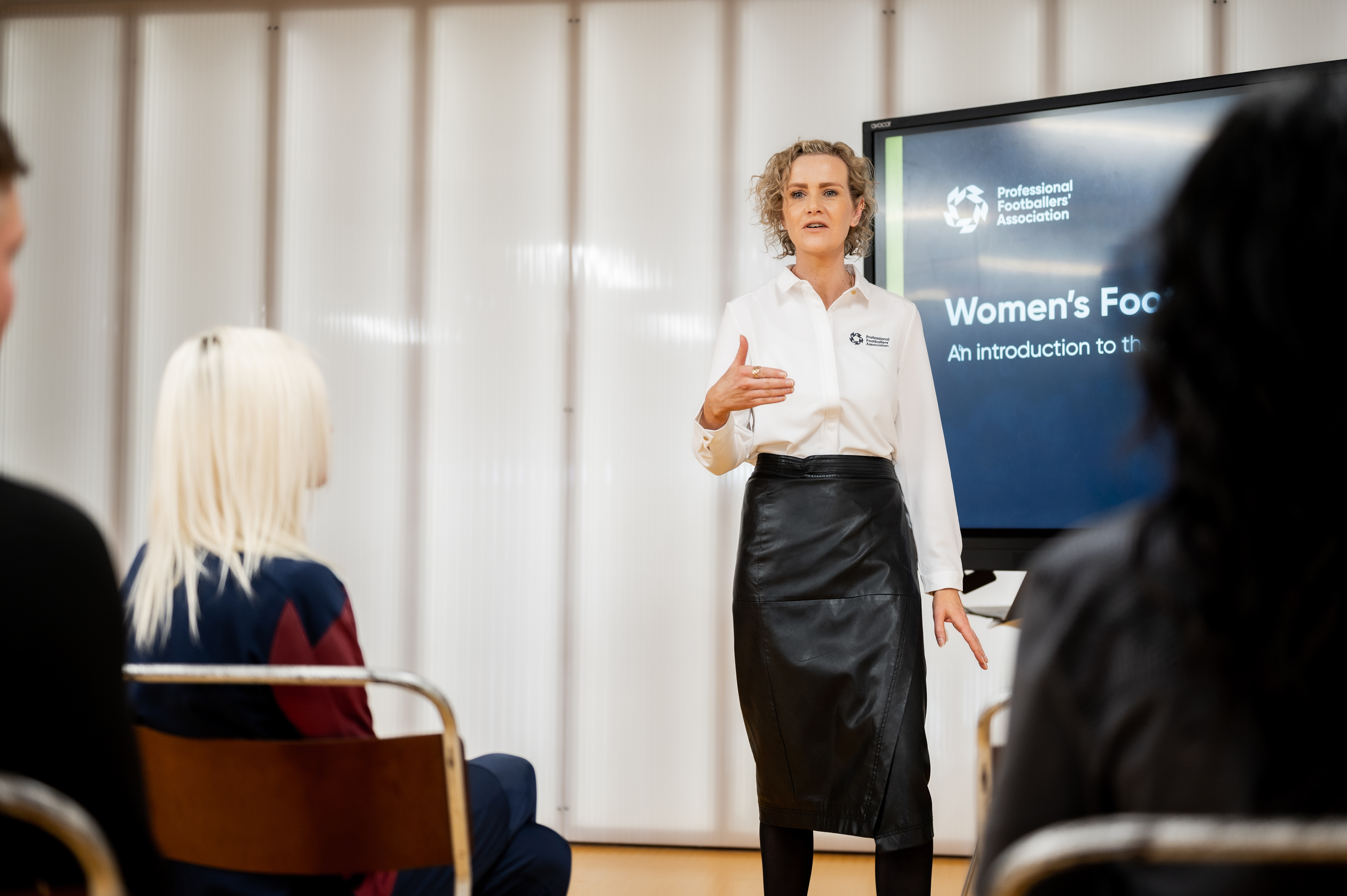 The PFA's director of women's football, Marie-Christine Bouchier, is working to bring parity to professional female players' contracts with their male counterparts