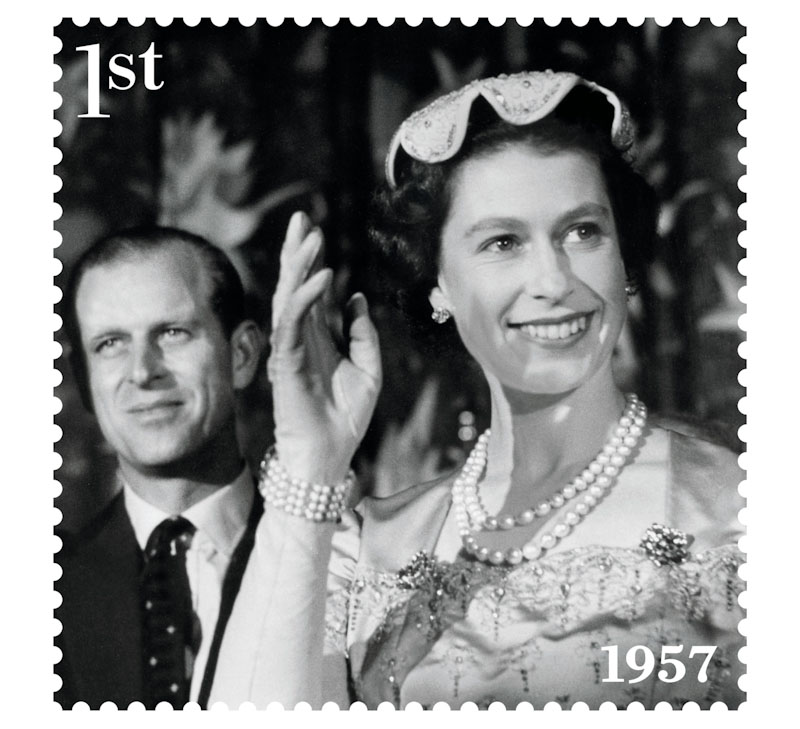 Philip with the Queen in Washington in October 1957