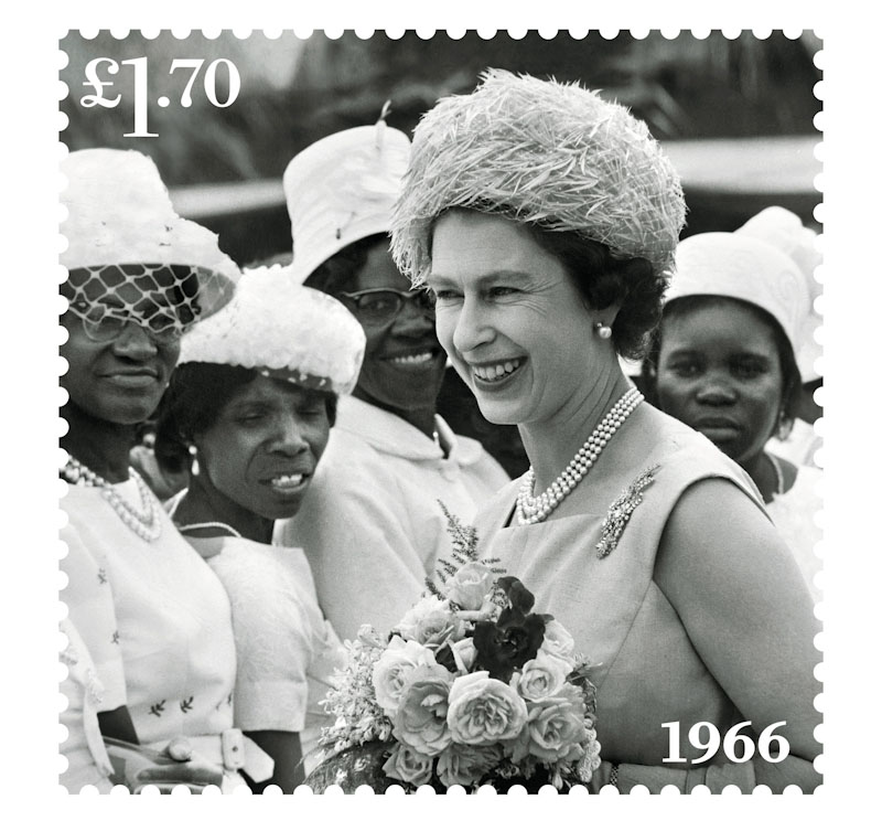The Queen during a tour of the West Indies, in Victoria Park, St Vincent, February 1966