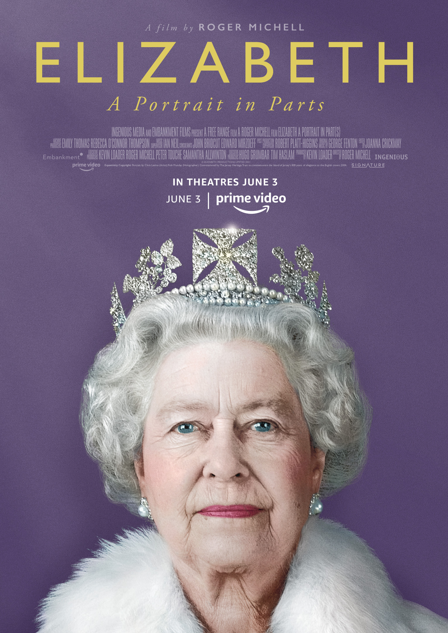 Elizabeth A Portrait in Parts will be screened from June 3