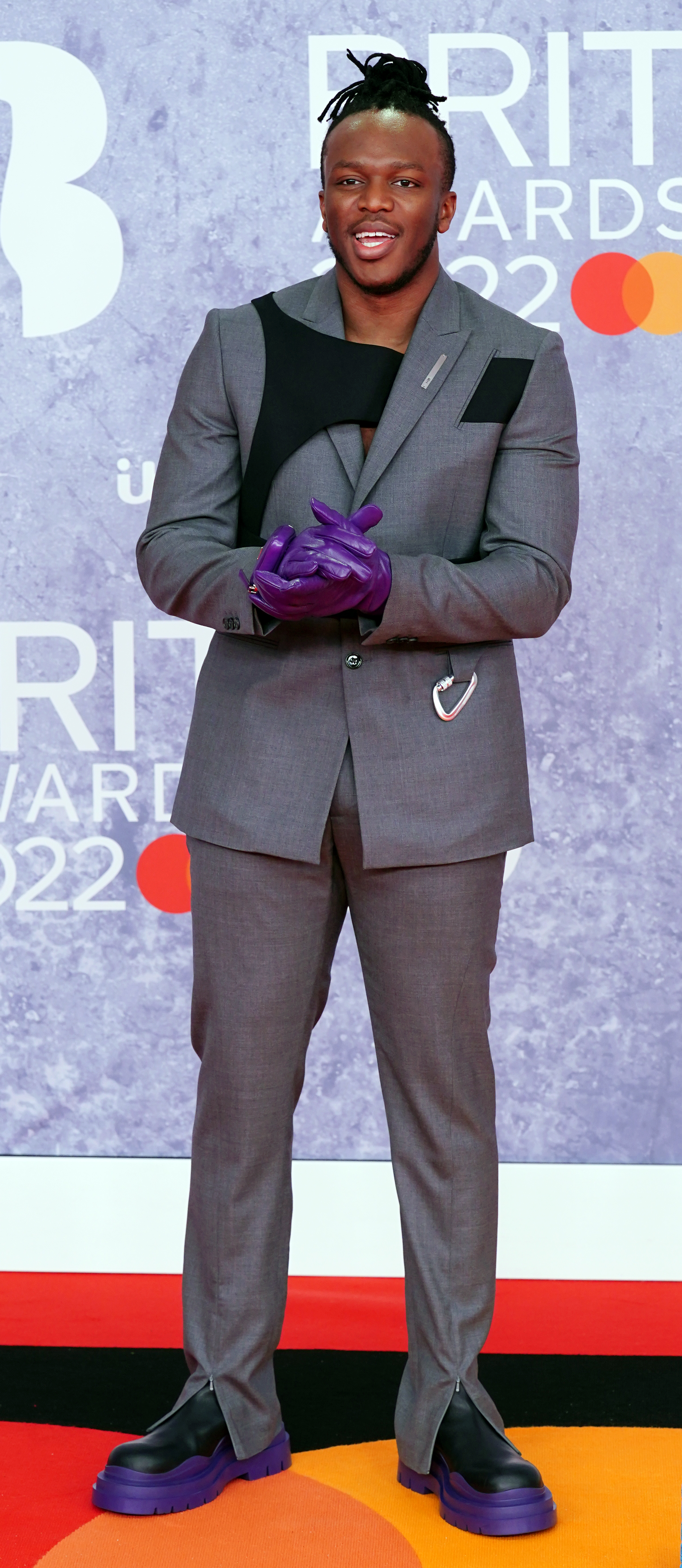 KSI attending the Brit Awards 2022