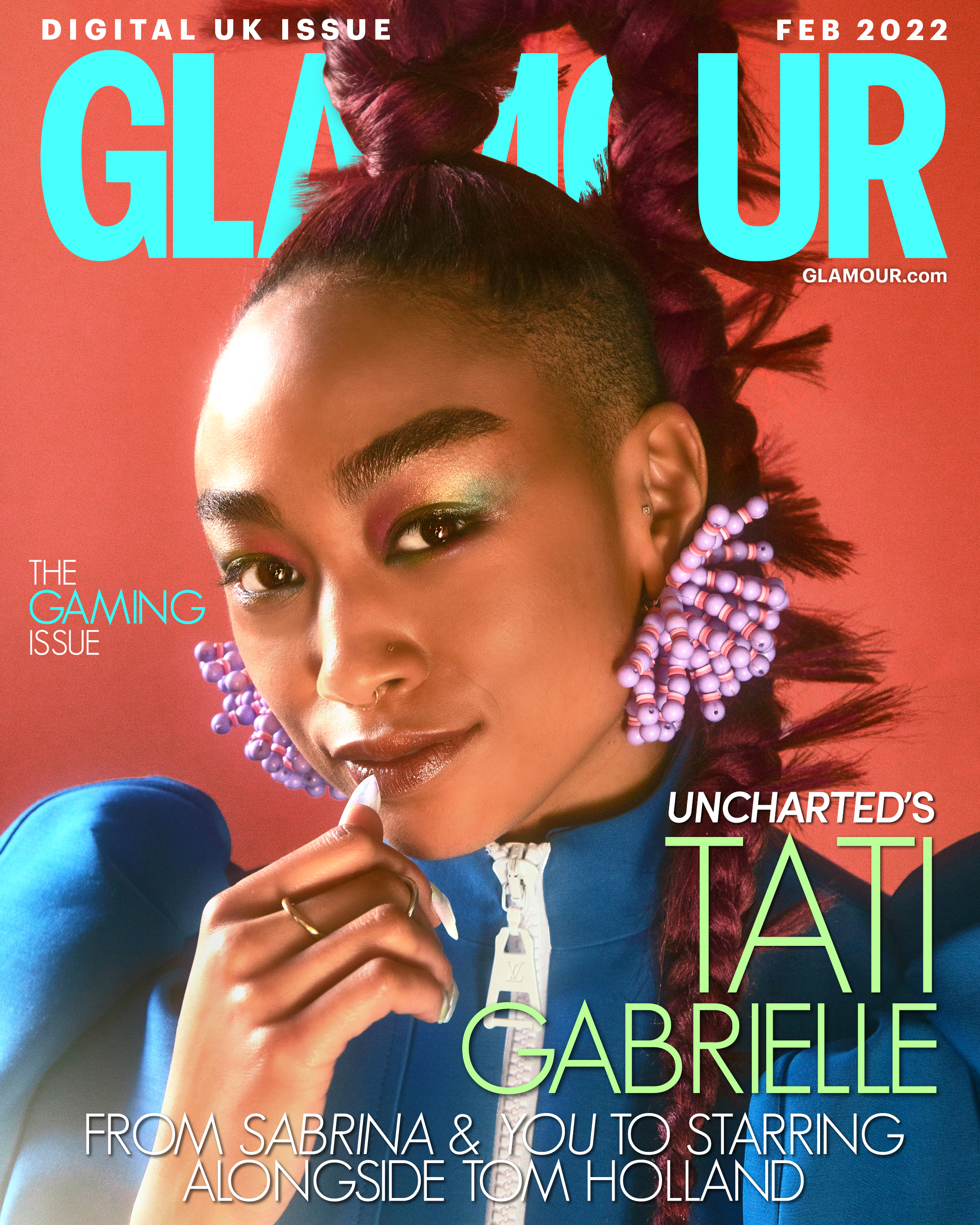 Tati Gabrielle on the cover of Glamour Magazine
