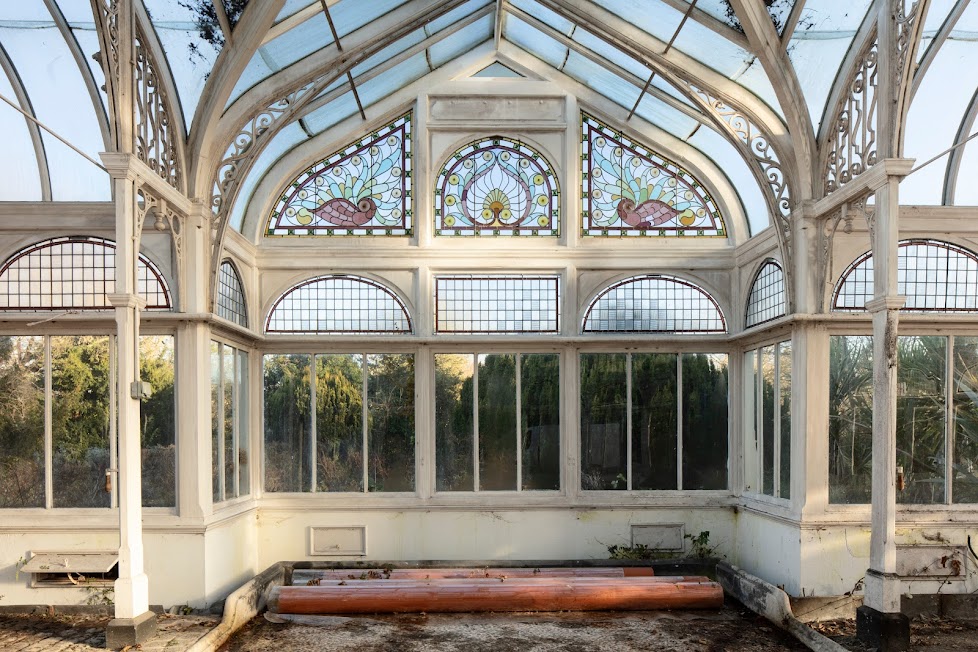 The conservatory at Carrow House in Norwich, the former home of the Colman mustard family, has been newly listed at Grade II*. (Patricia Payne/ Historic England/ PA)