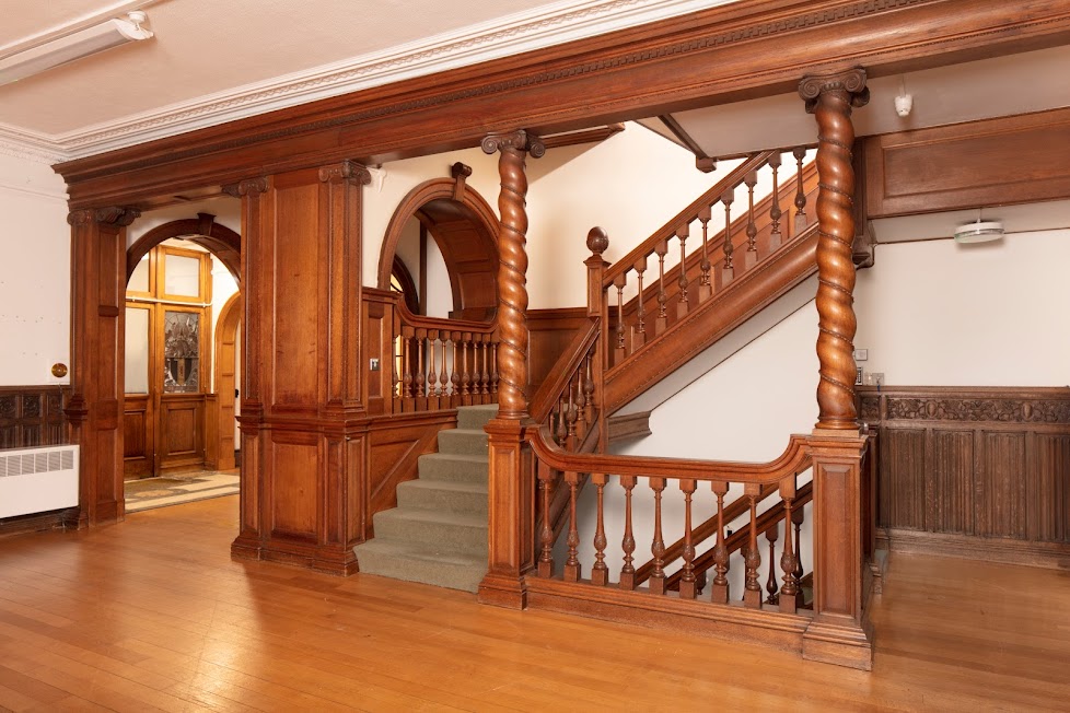 A staircase inside Carrow House. (Patricia Payne/ Historic England/ PA)