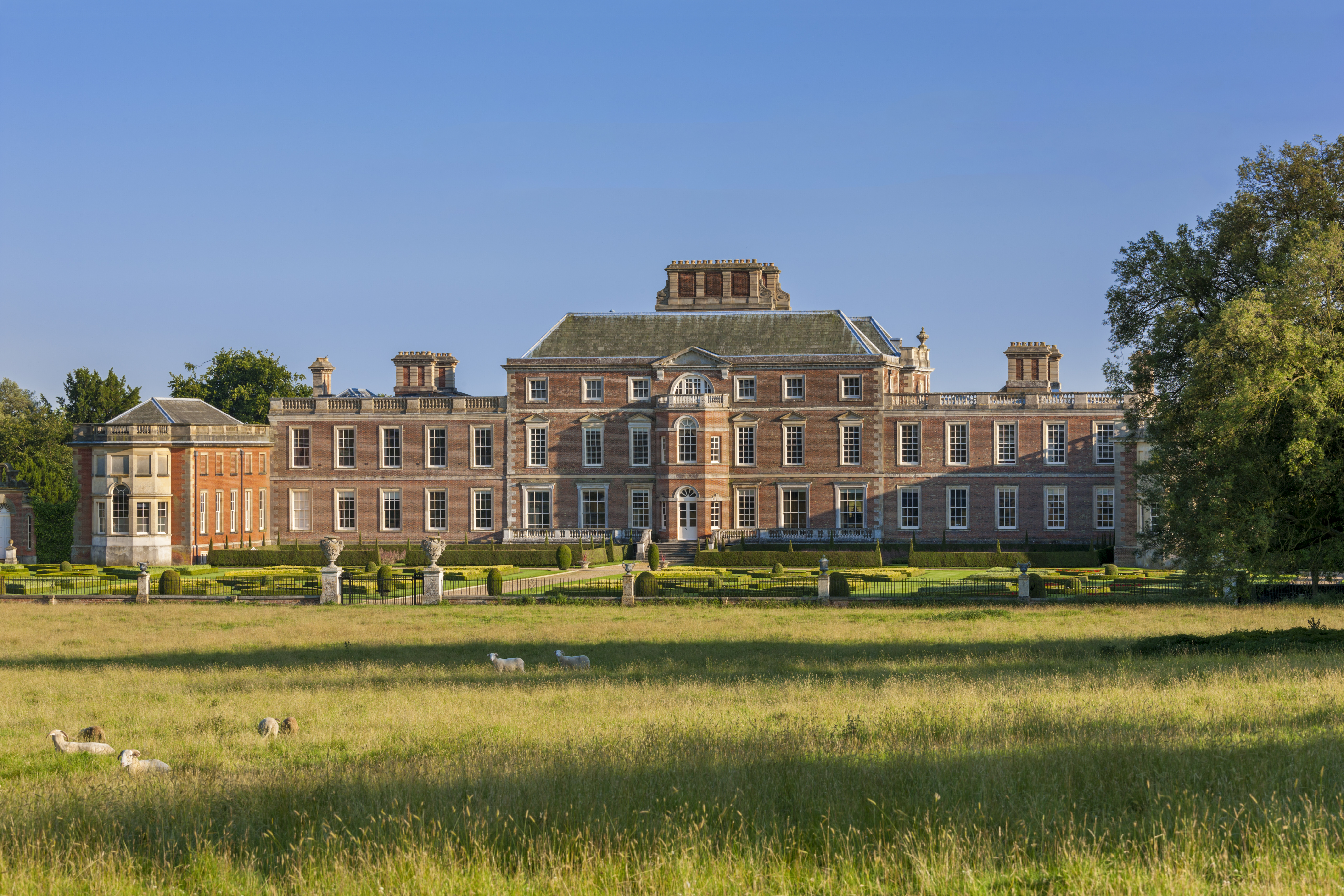 The north front of Wimpole Hall, Cambridgeshire, from the park. (NT Images/ Andrew Butler/ PA)