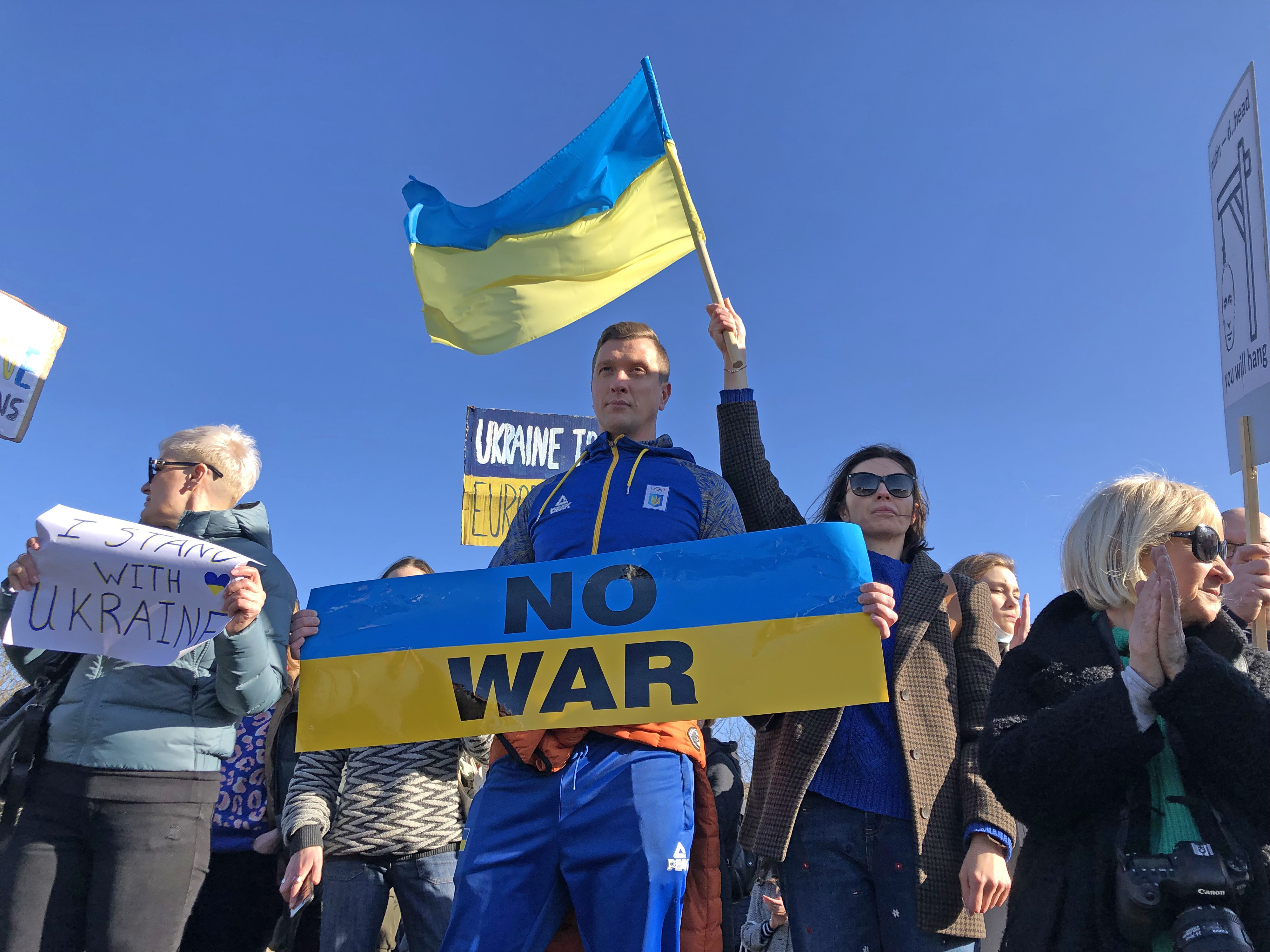 Protests against the Russian invasion of Ukraine.