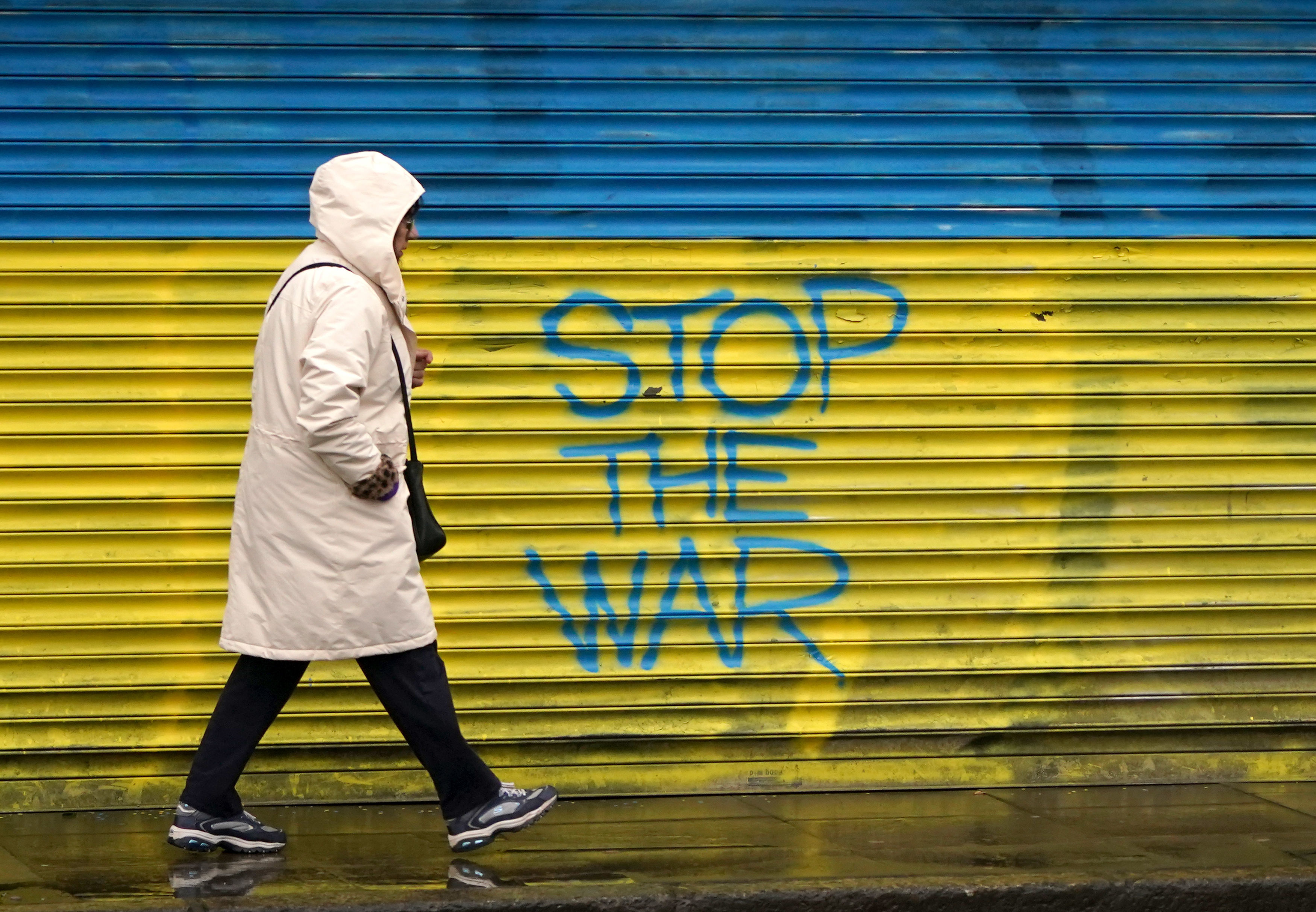 Ukraine-Russia war graffiti