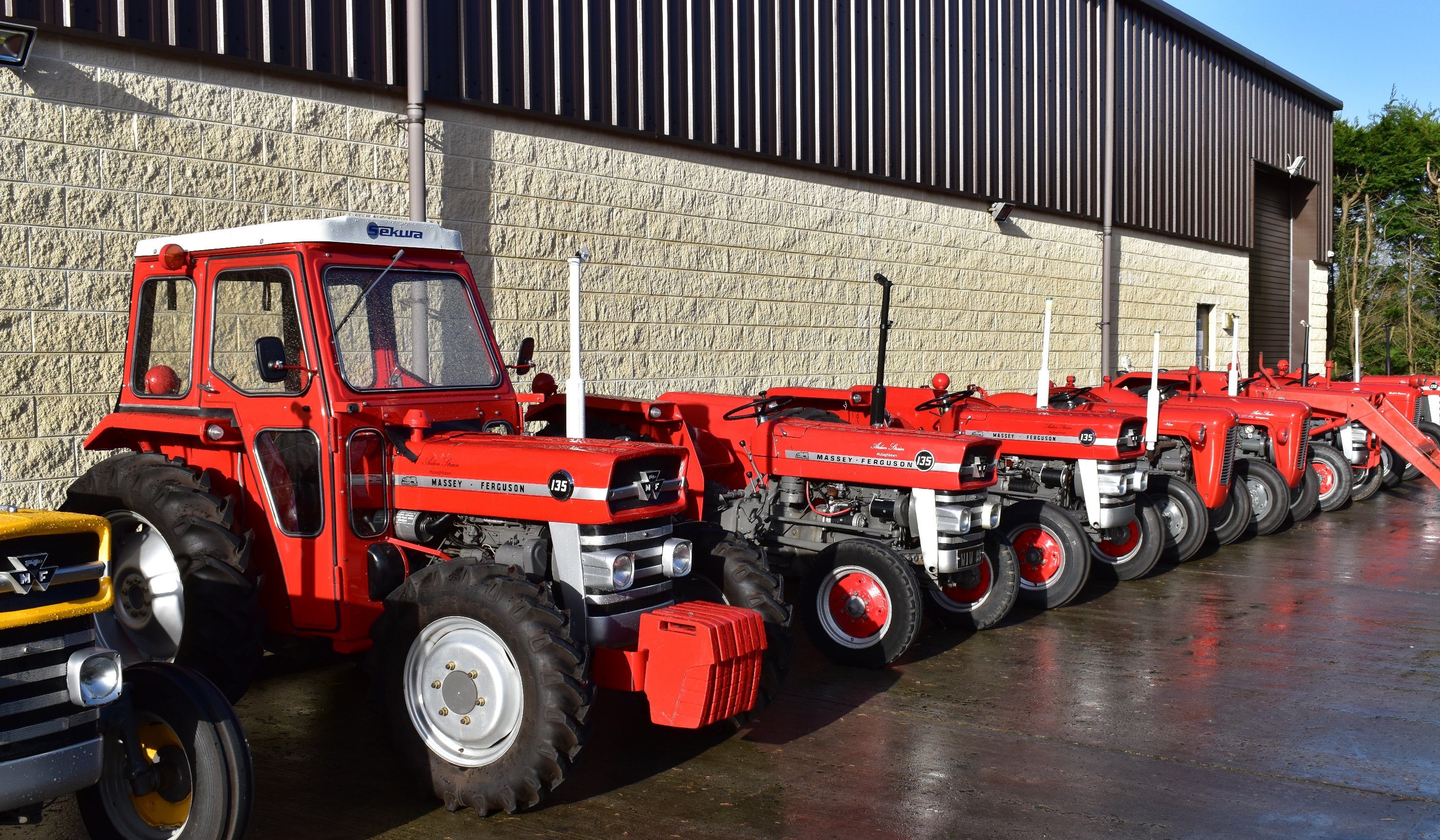 Auctioneers estimate that the 81 tractors could fetch around £500,000 in total. (Cheffins/ PA)