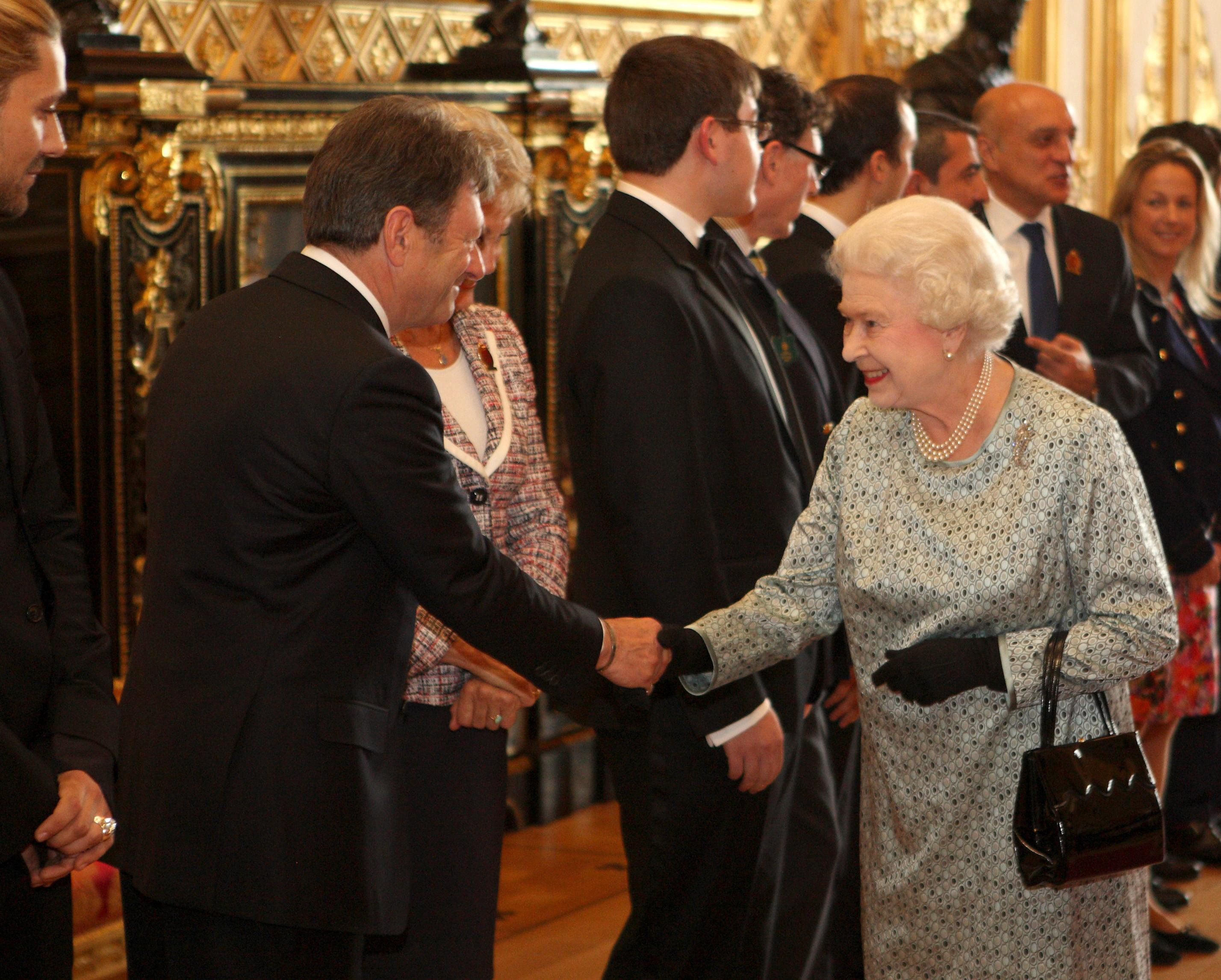 Alan Titchmarsh meeting the Queen in 2012 (Steve Parsons/PA)
