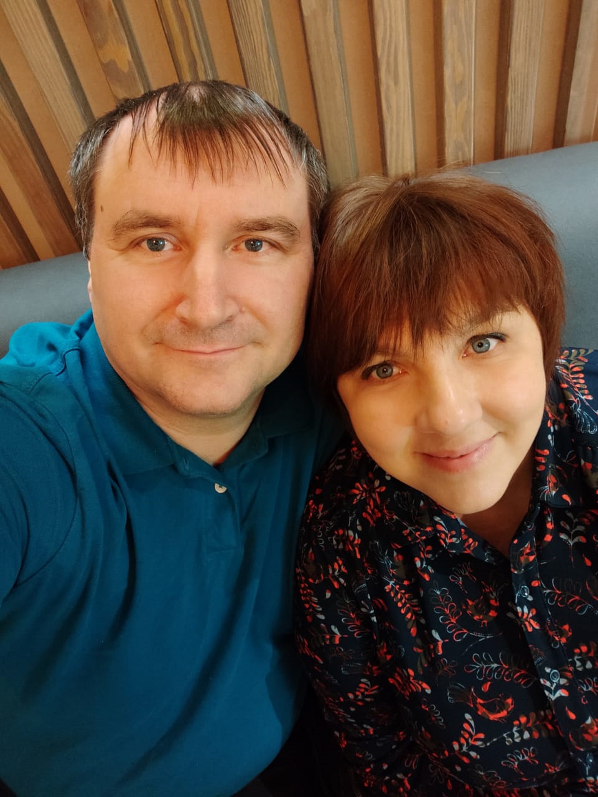 Luda Sviridok and her husband Sergey - the family has been separated by the Russian invasion of Ukraine