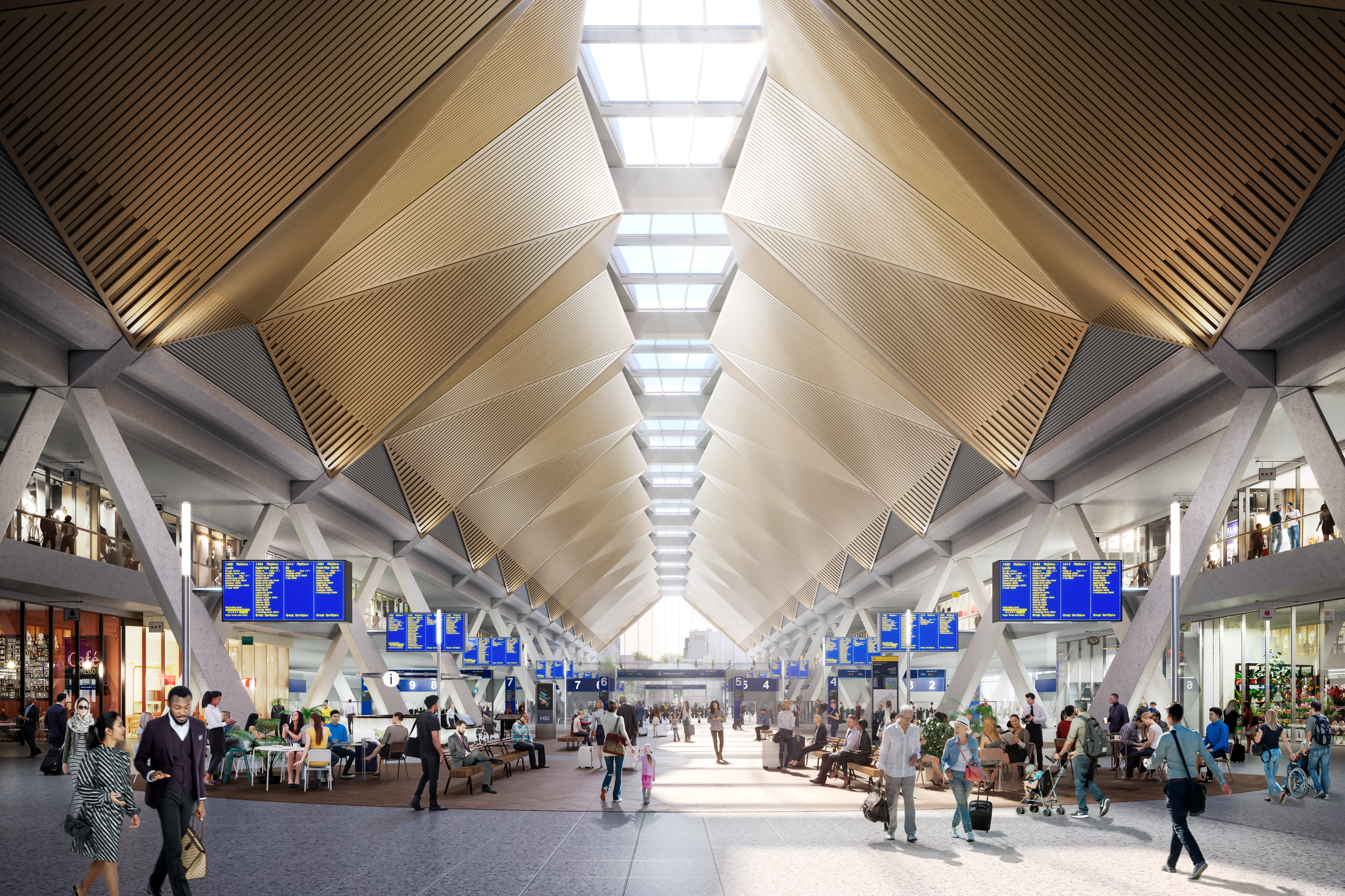 The concourse of Euston station