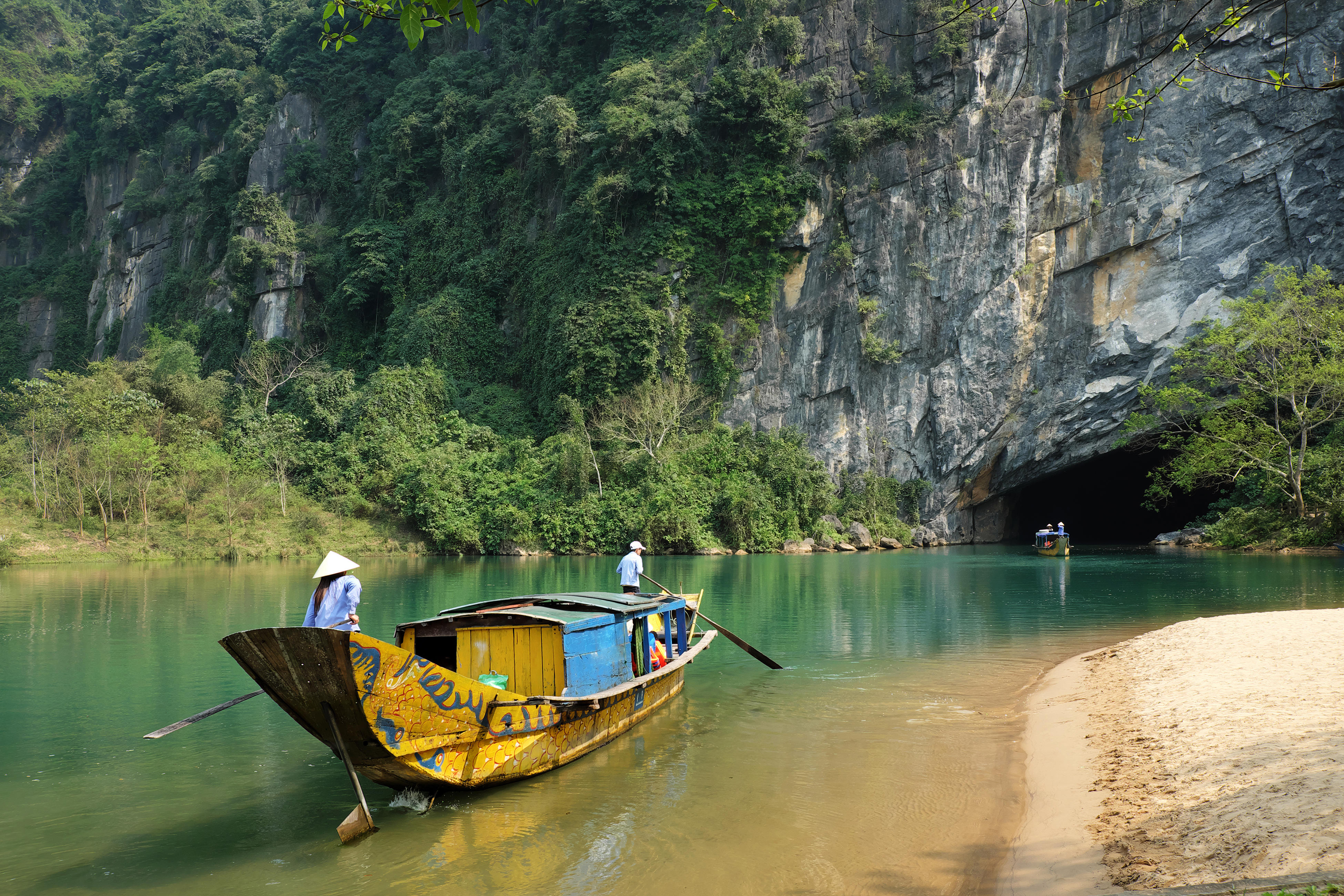 The entrance to Phong Nha cave
