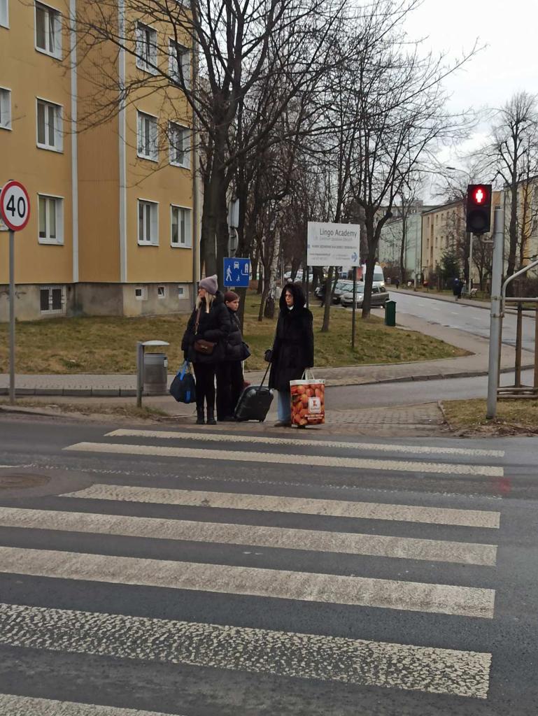 Hanna Hordynska with her sister and niece in Poland