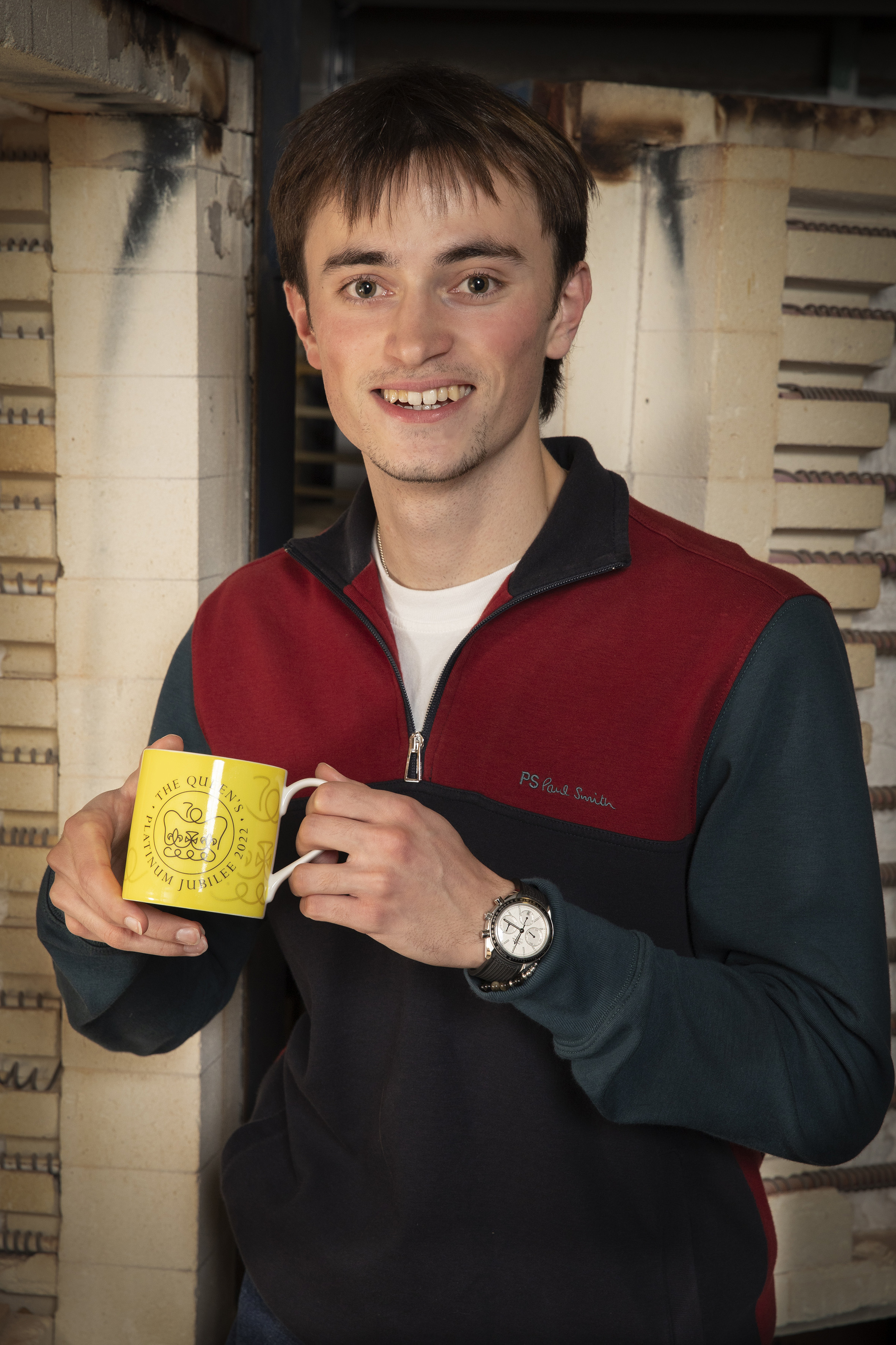 Edward Roberts, winner of the competition to design the emblem for The Queen's Platinum Jubilee