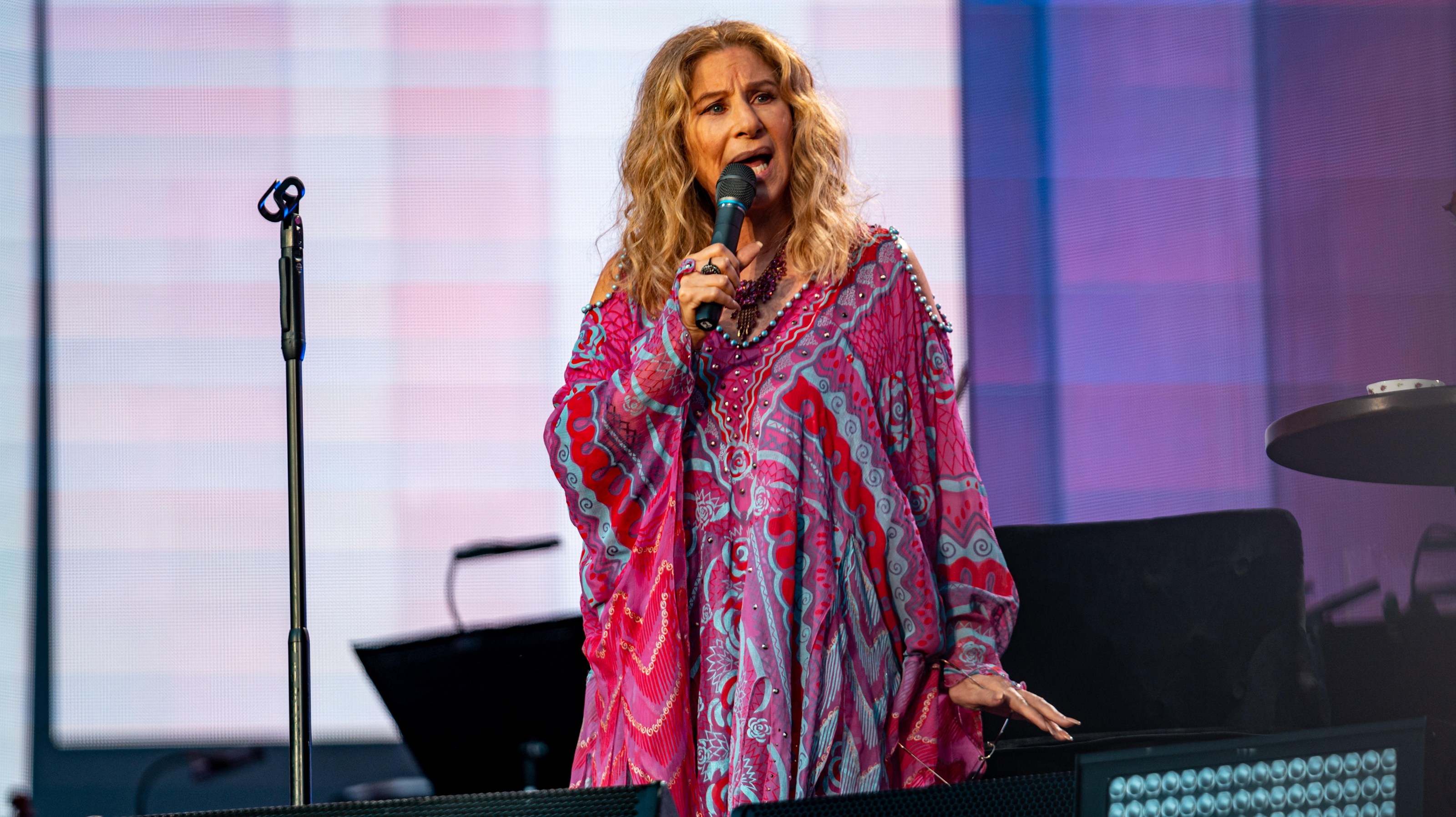 Barbra Streisand performing A Happening At Hyde Park in London July 2019