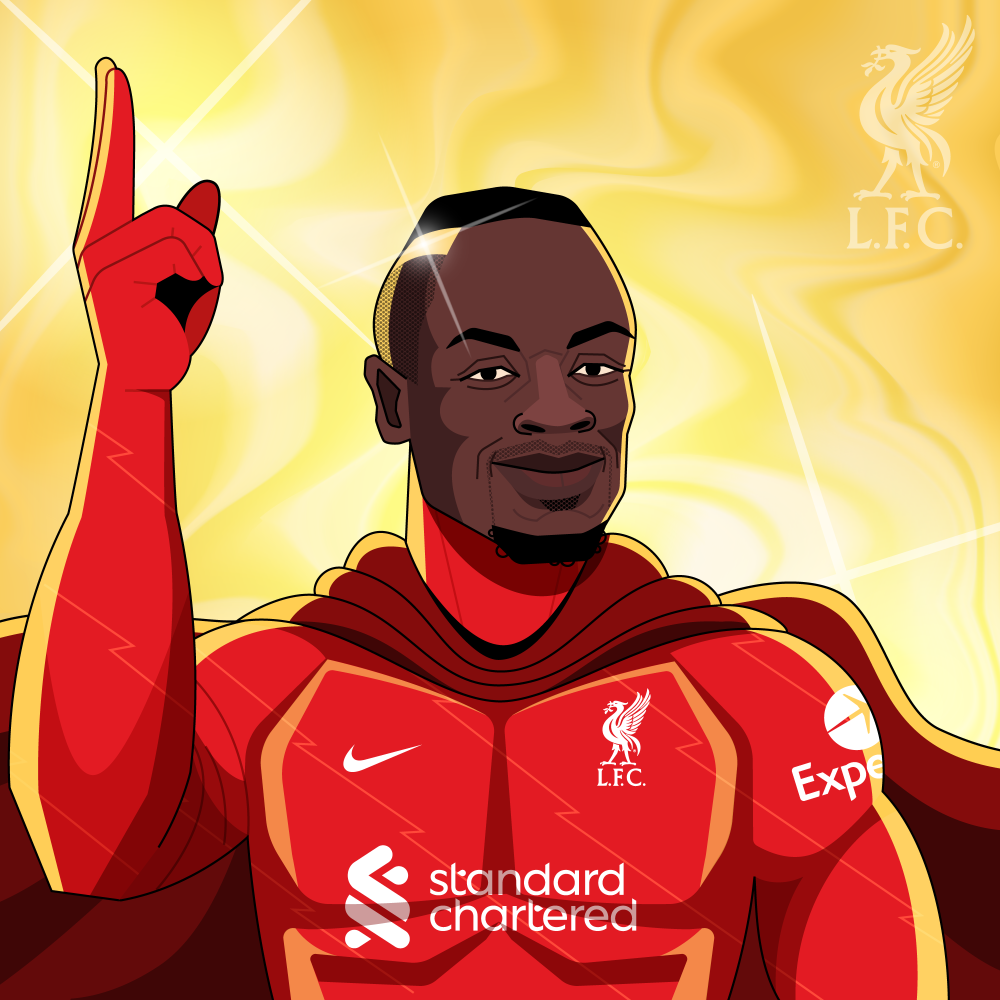 Liverpool Football Club winger Sadio Mane