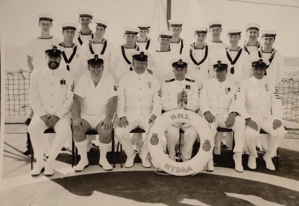 Nick Martin and other sailors
