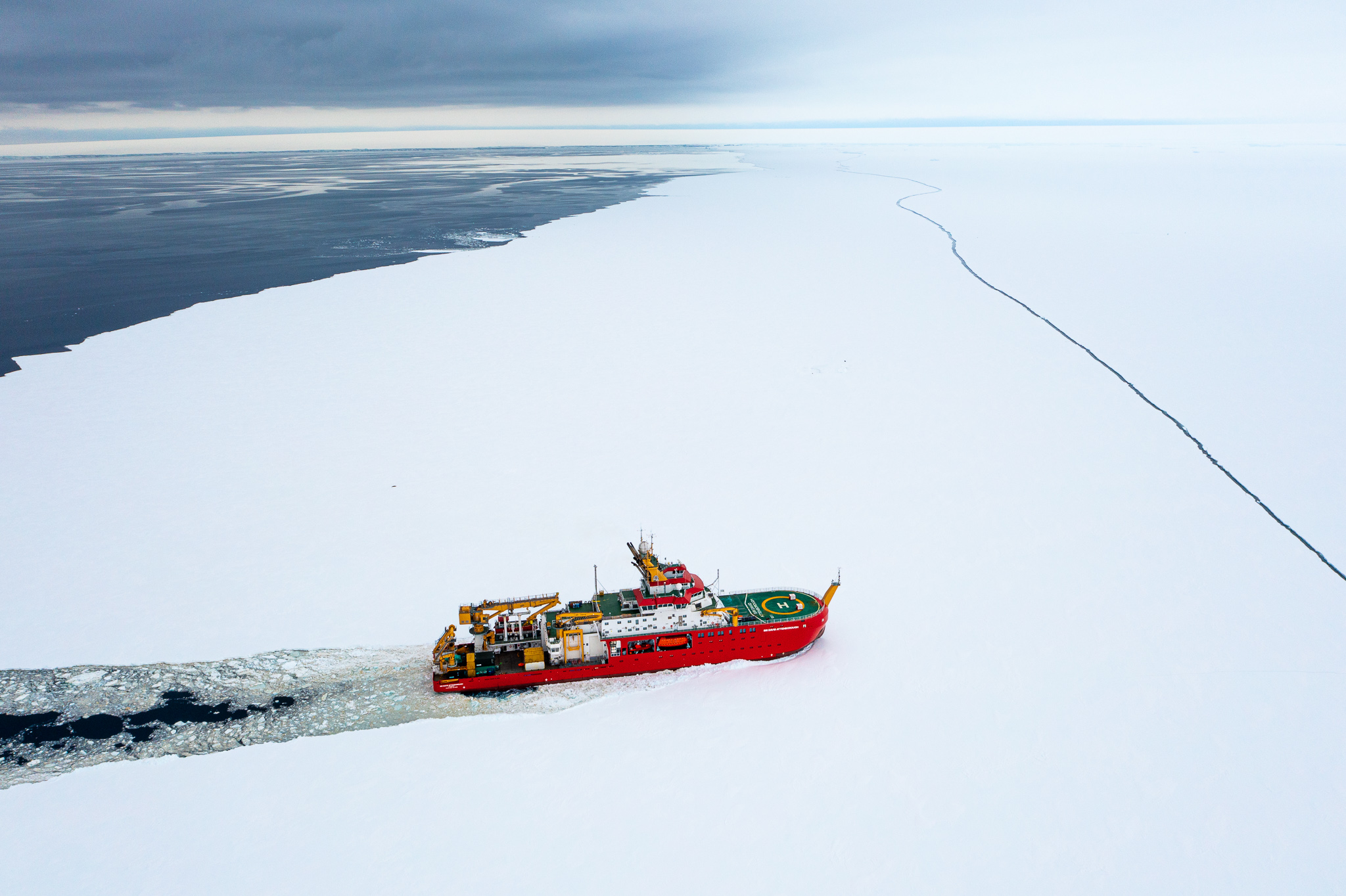 The vessel was tested through the ice (Jamie Anderson/BAS/PA)
