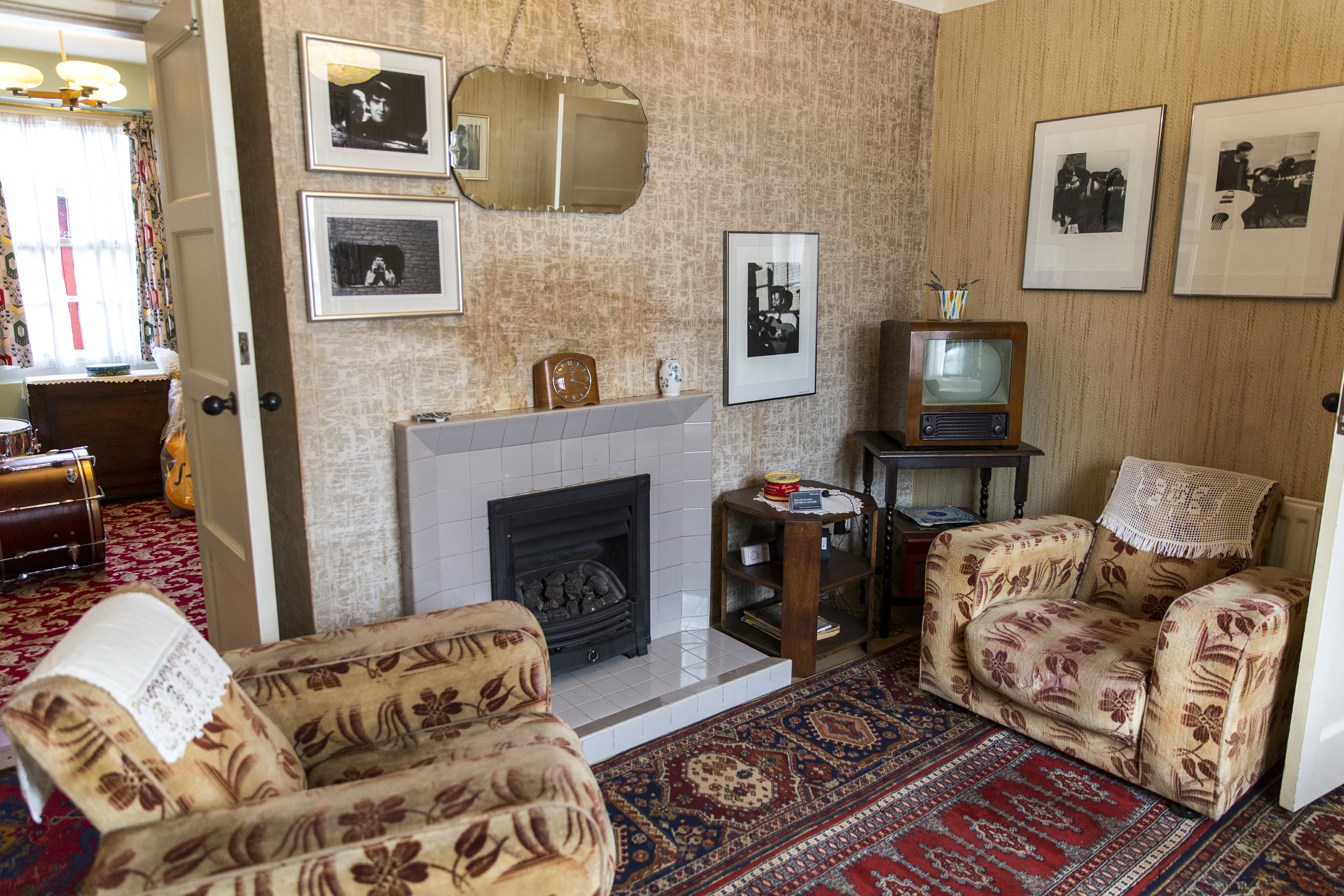 The front room of Sir Paul McCartney's childhood home on Forthlin Road in Allerton, Liverpool (Annapurna Mellor/National Trust/PA)
