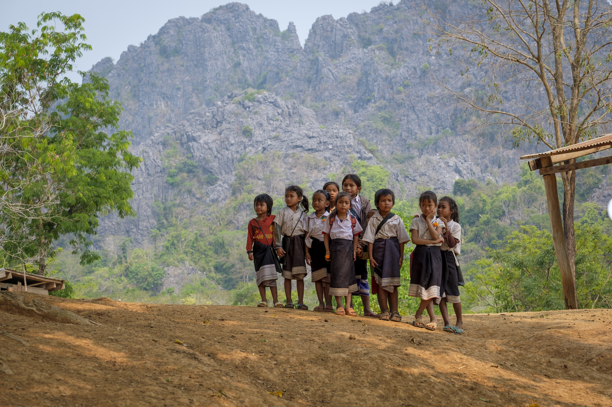 Schoolchildren in Laos