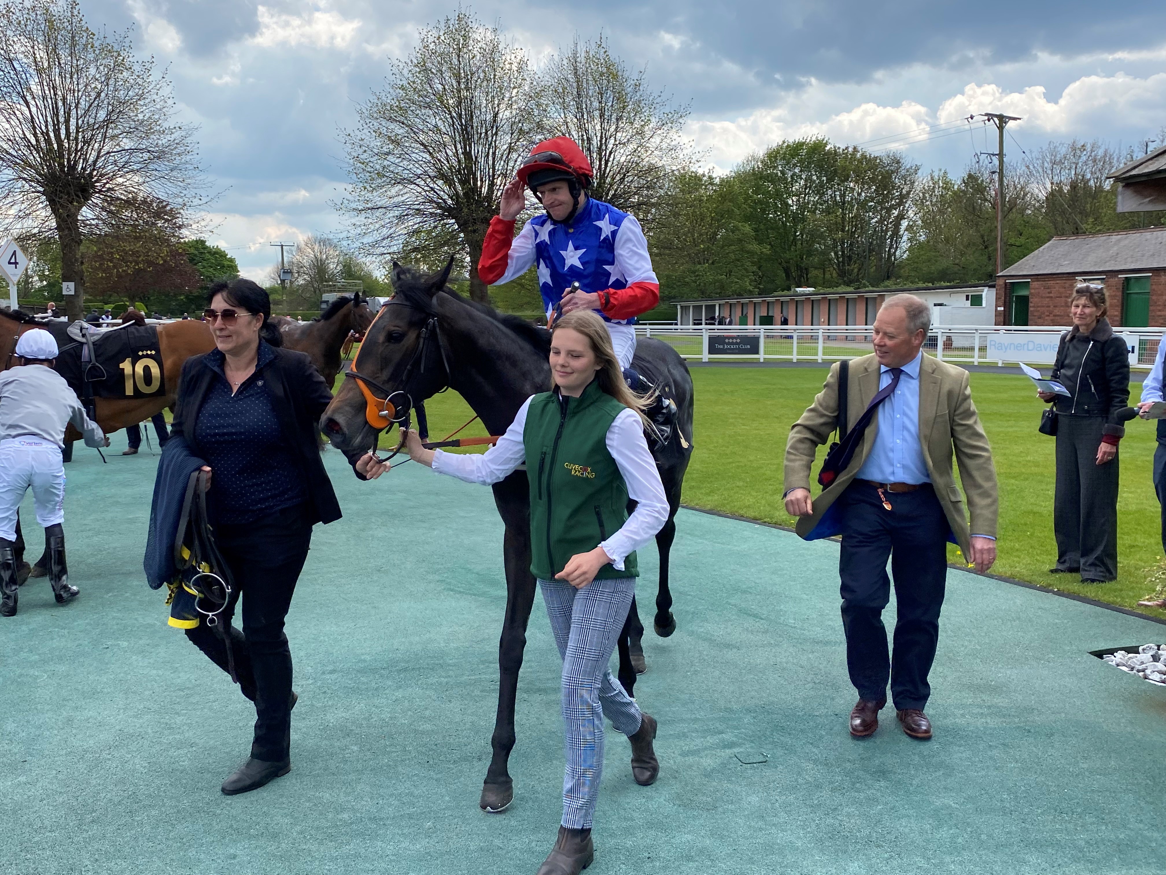 Clive Cox's Lost Angel winning at Nottingham