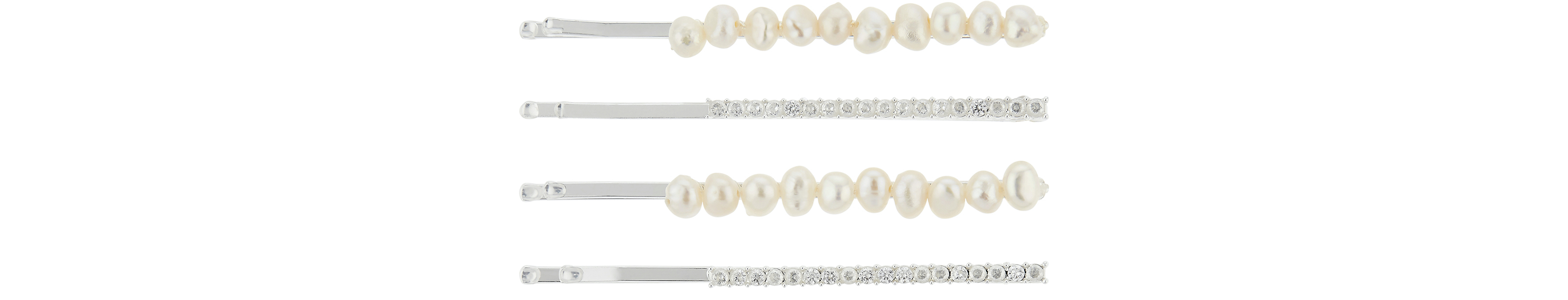 Accessorize Freshwater Pearl and Crystal Hair Clip Set, £14