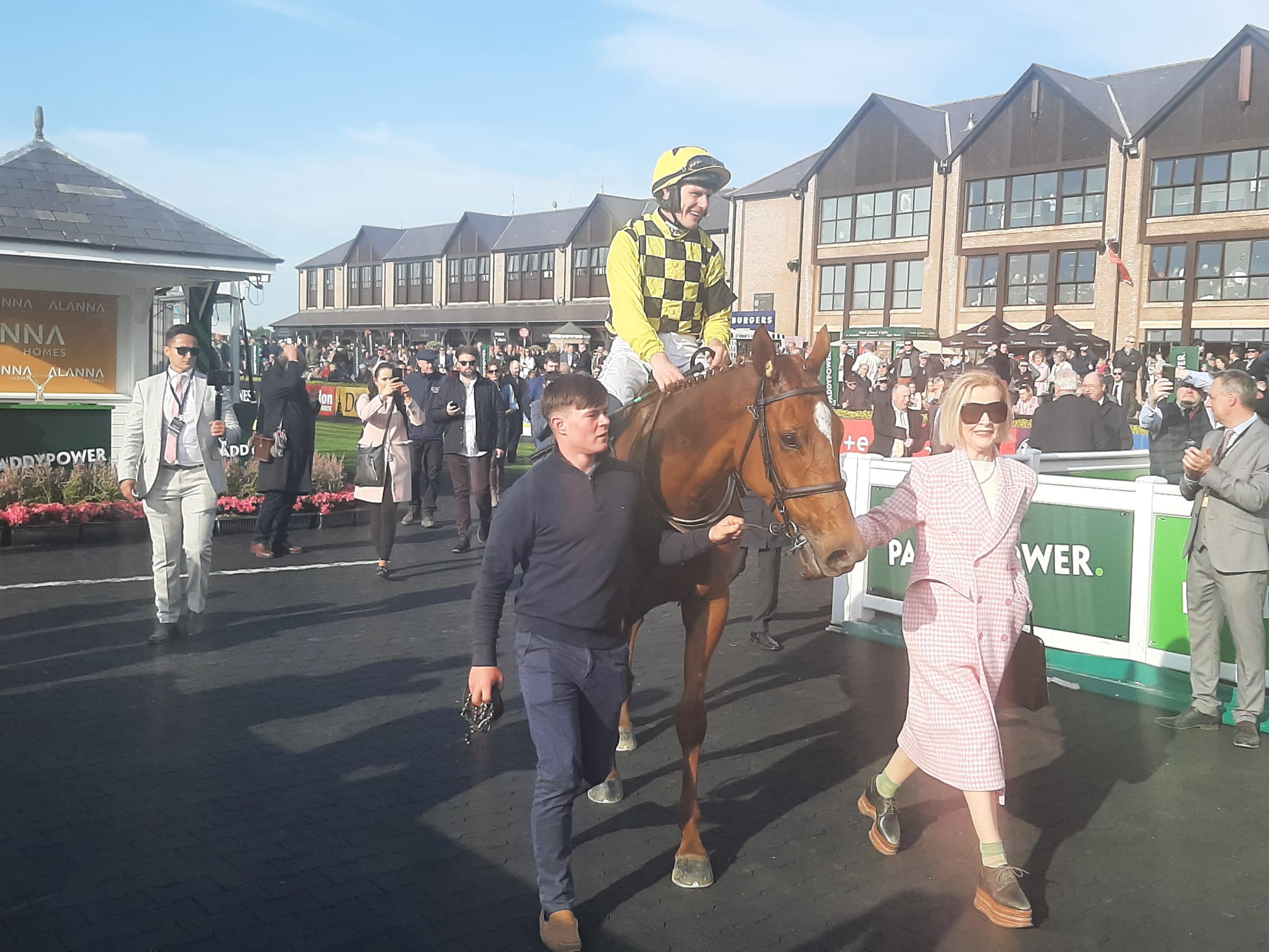 State Man returns to the Punchestown winner's enclosure 