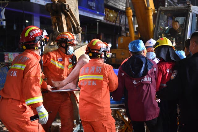 Nine arrested after building collapse in central China | Shropshire Star