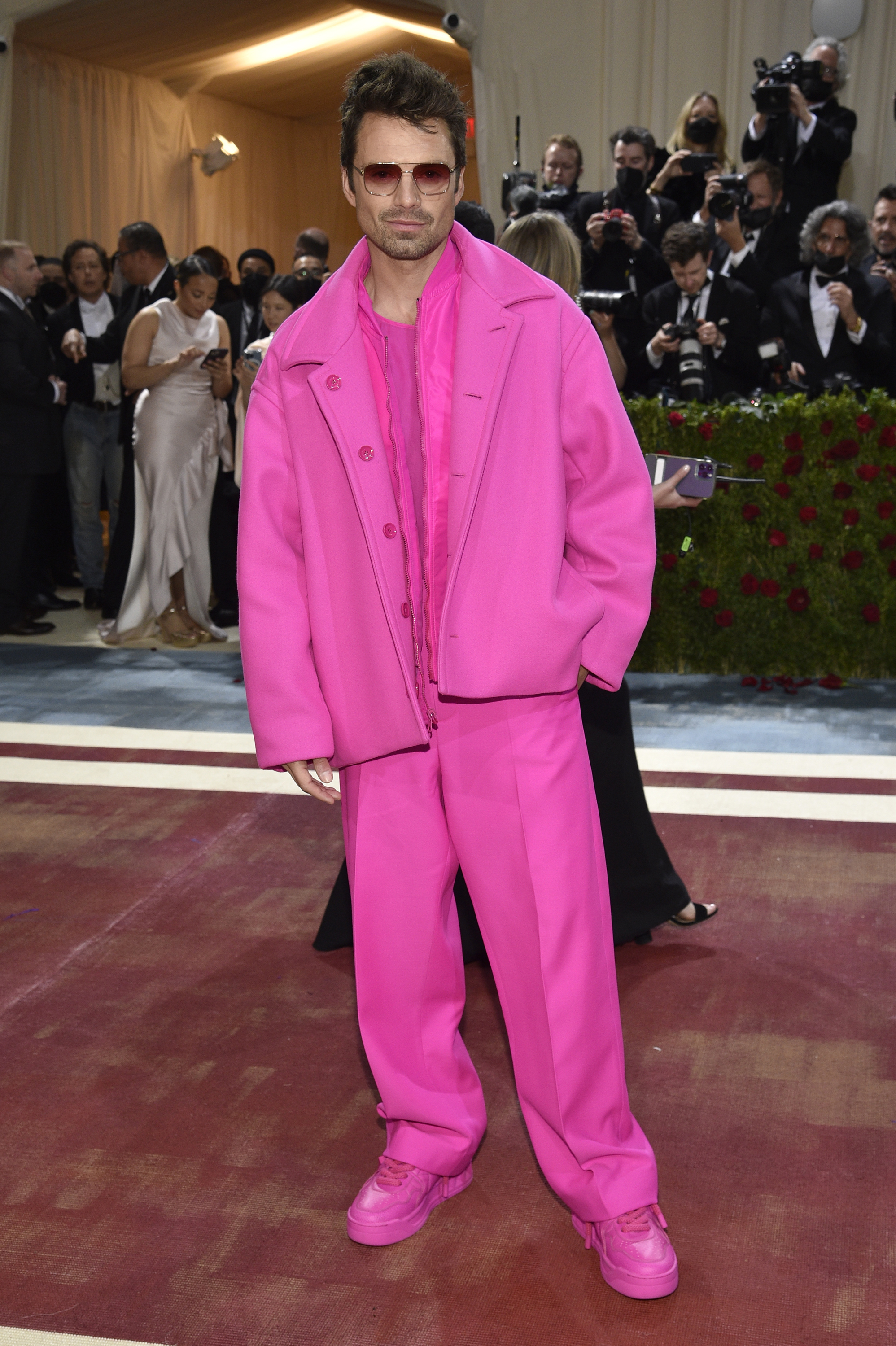 Sebastian Stan attends The Metropolitan Museum of Art's Costume Institute benefit gala